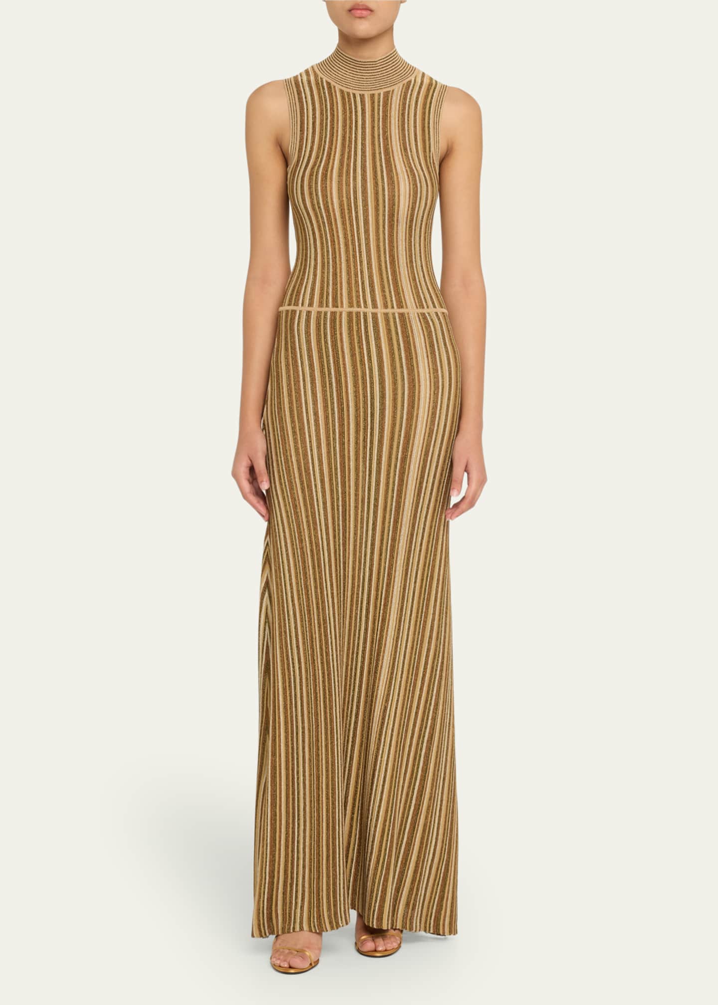 Veronica Beard Anna Stripe Sleeveless Maxi Dress Image 2 of 5