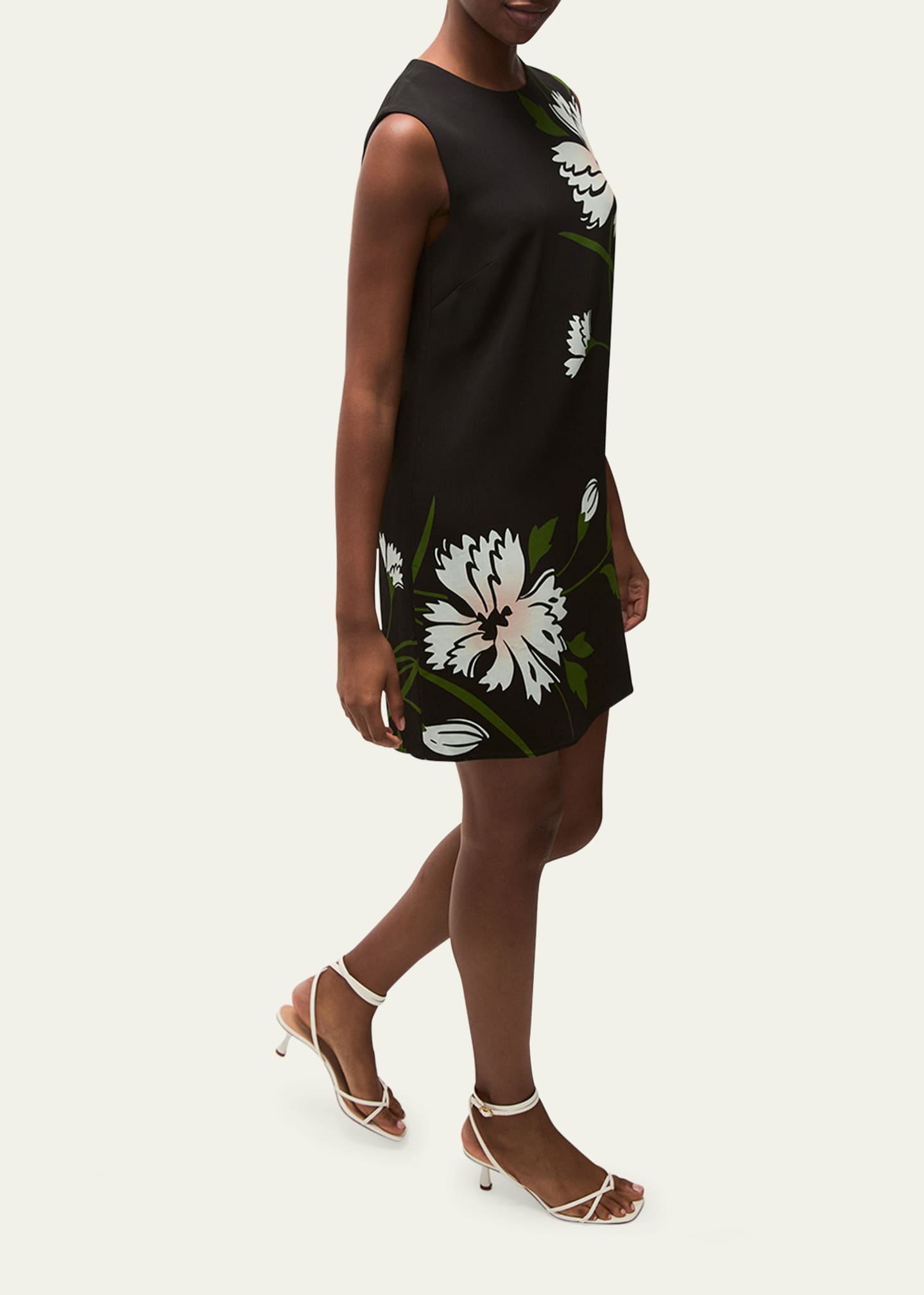 Veronica Beard Cromwell Floral Sleeveless Shift Dress Image 4 of 4