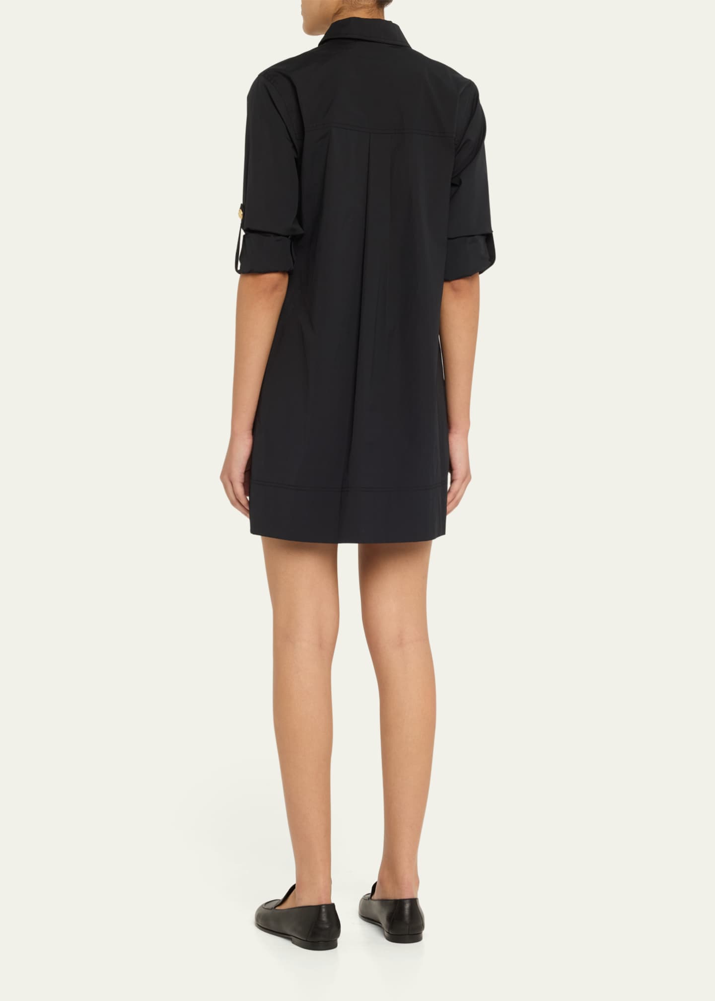 Veronica Beard Saude Cotton Mini Shirtdress Image 3 of 5