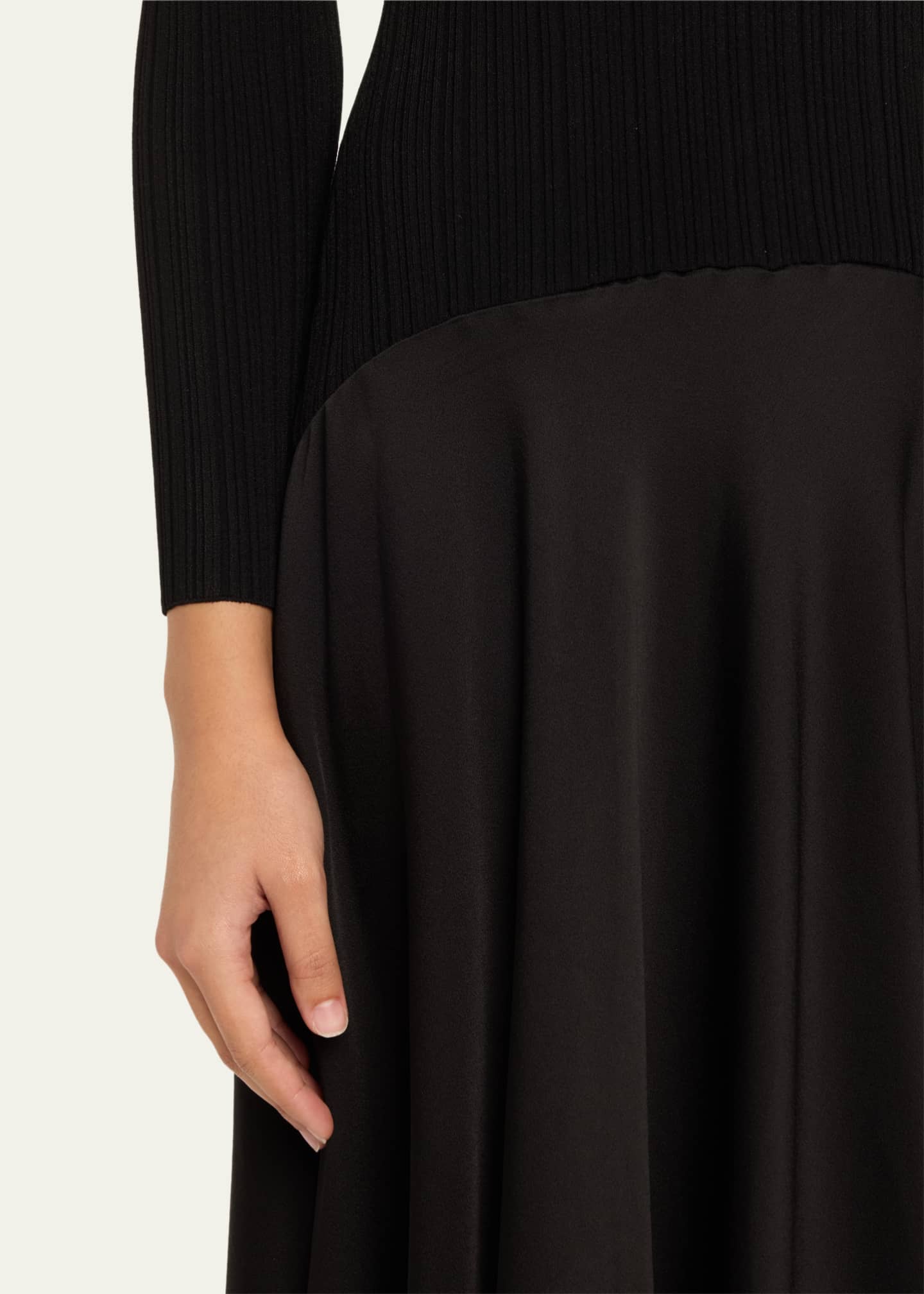 Veronica Beard Vaughn Long-Sleeve Drop-Waist Dress Image 5 of 5