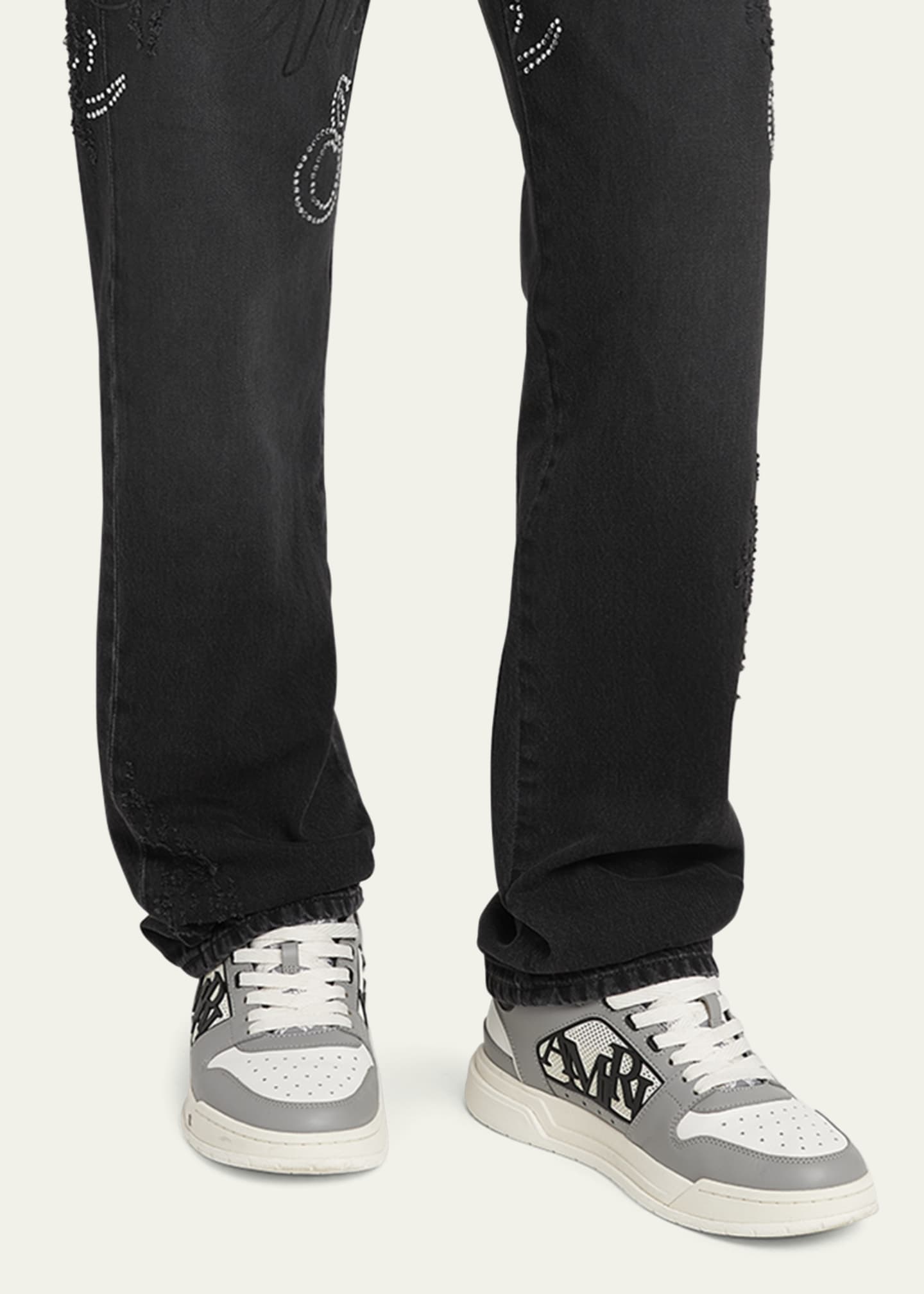 Amiri Men's Classic Low Leather Sneakers Image 2 of 6