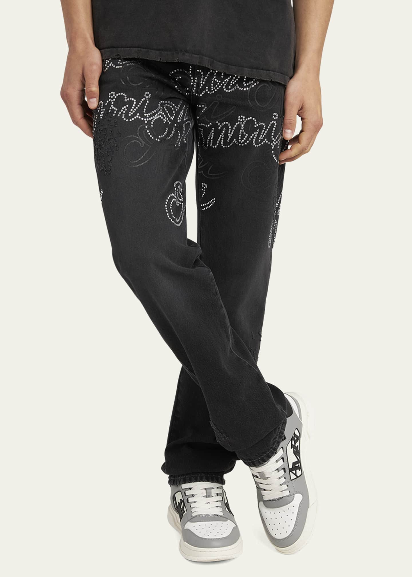 Amiri Men's Classic Low Leather Sneakers Image 3 of 6