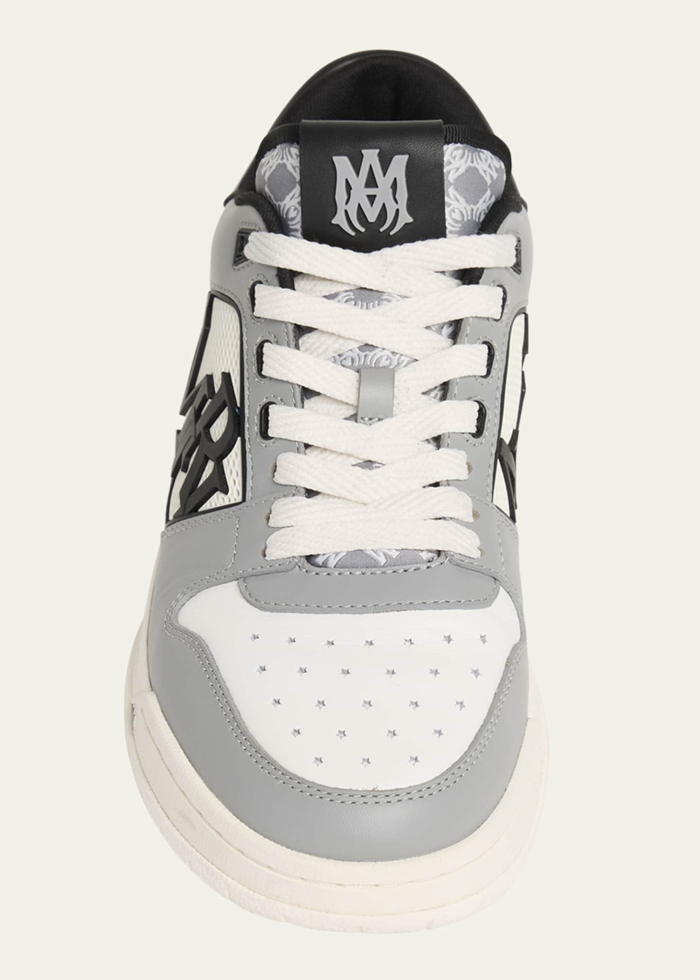AMIRI Classic Low Grey Dessin クラシック ローアスリート Amiri Men's Classic Low Leather Sneakers - Bergdorf Goodman