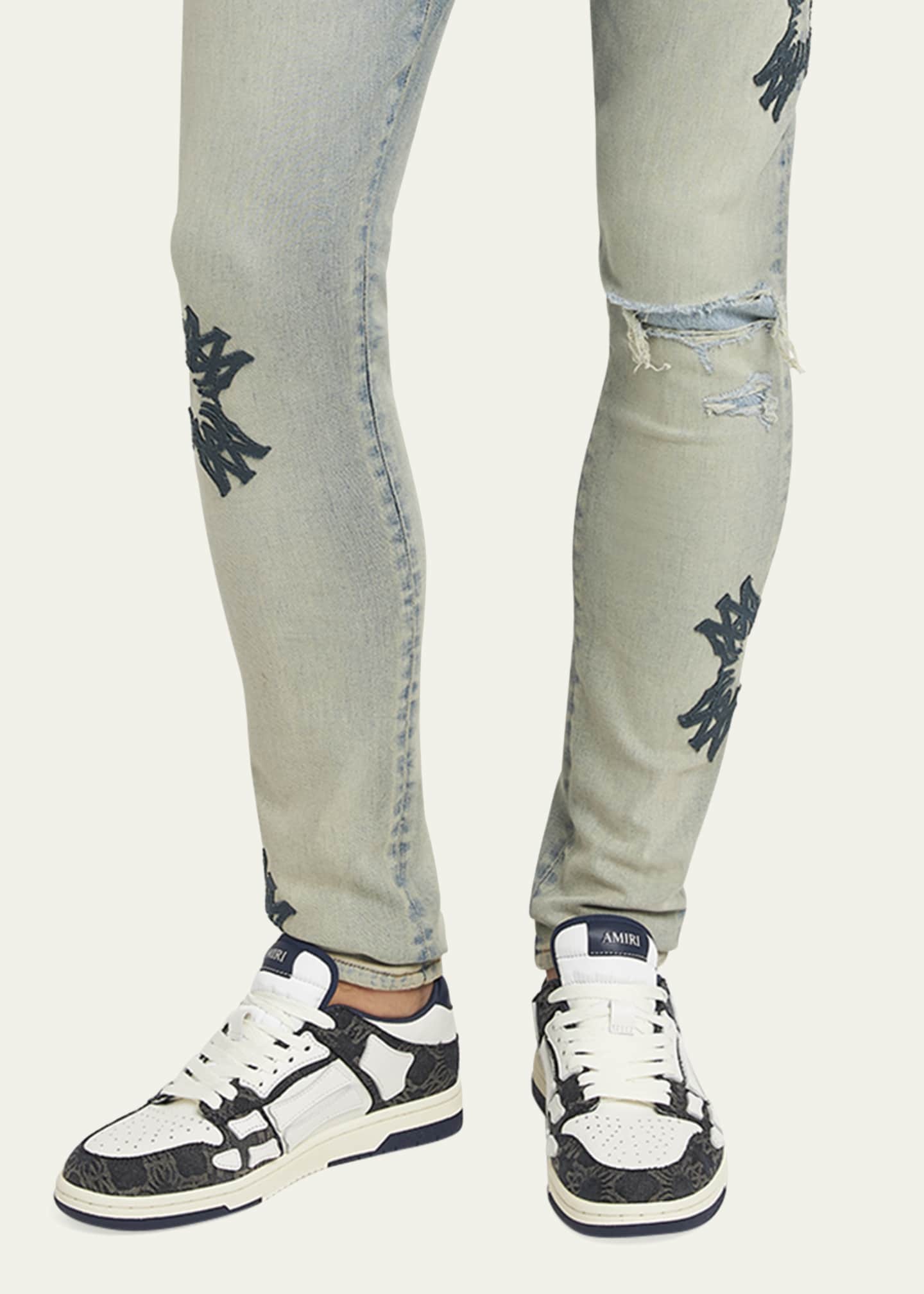 AMIRI◆Quad Skel Top Low スニーカー 0400022001684_MIDNIGHTINDIGO_A