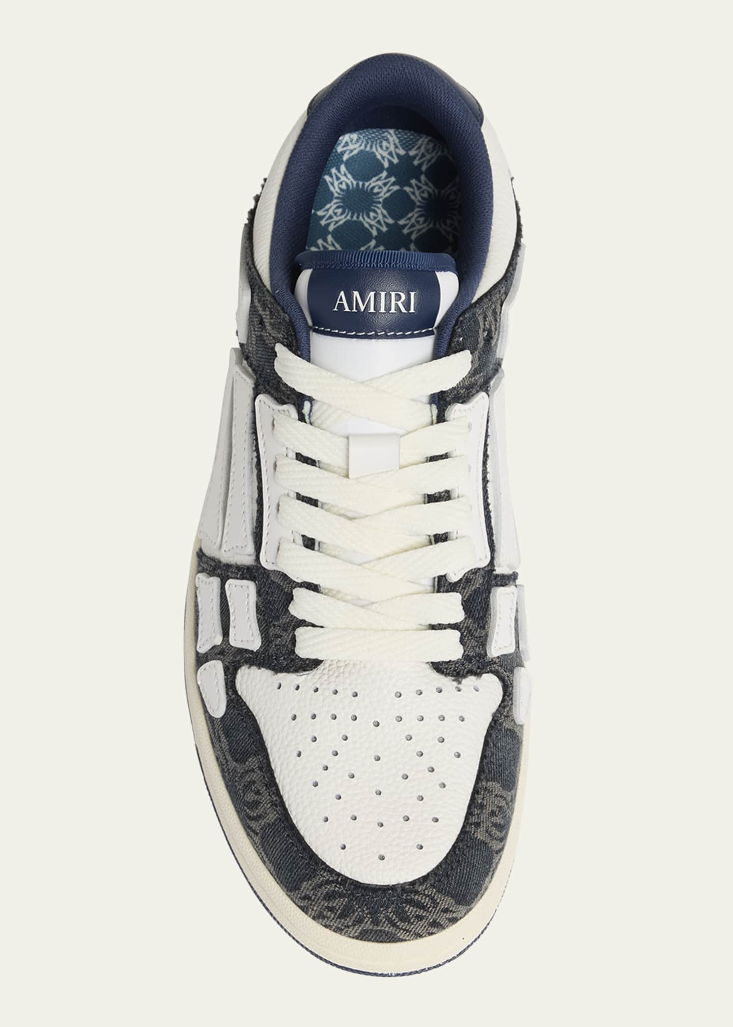 国内配送【AMIRI】Ma Quad Skel Top Low スニーカー MA QUAD SKEL-TOP LOW - Midnight Indigo | AMIRI