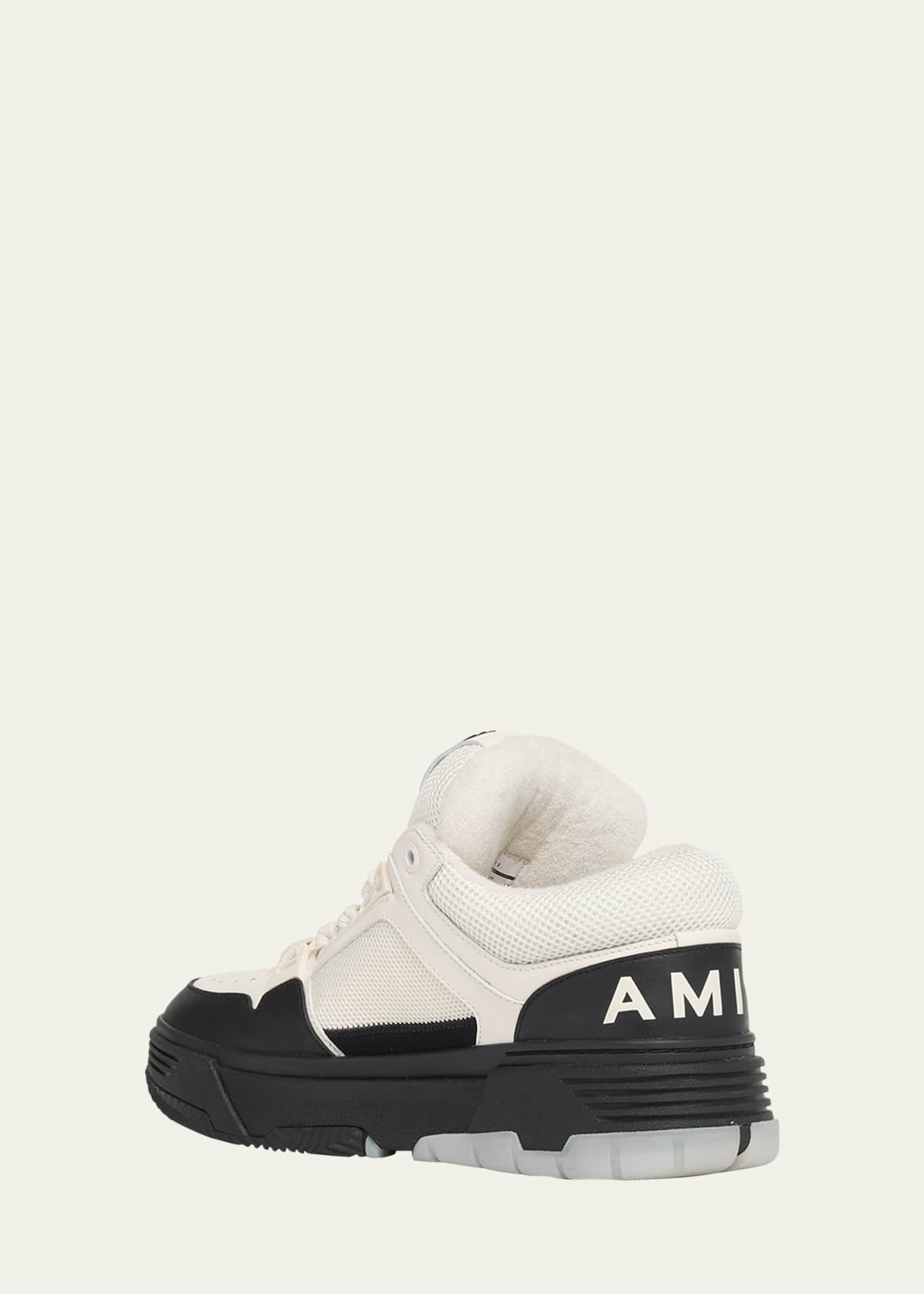 Amiri Men's MA-1 Chunky Leather Mid-Top Sneakers Image 4 of 6