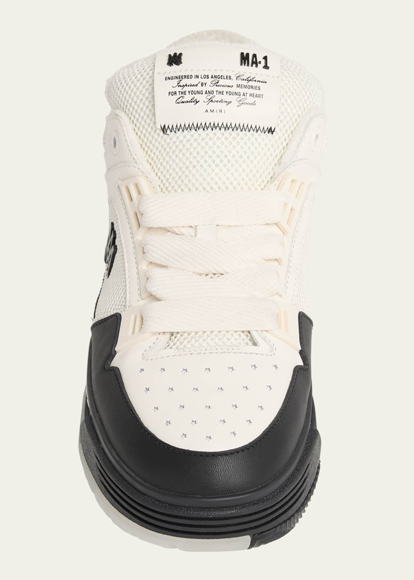 Amiri Men's MA-1 Chunky Leather Mid-Top Sneakers Image 6 of 6