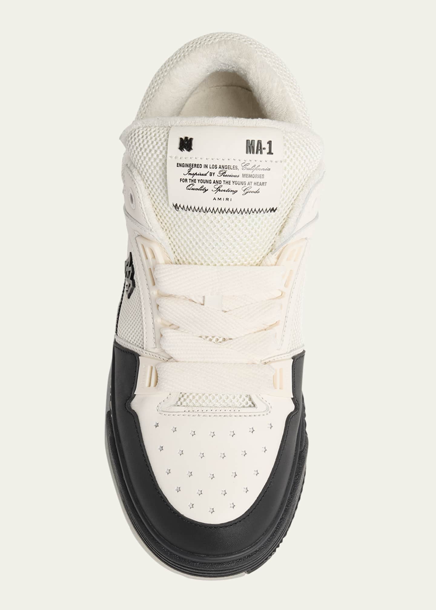 Amiri Men's MA-1 Chunky Leather Mid-Top Sneakers Image 5 of 6