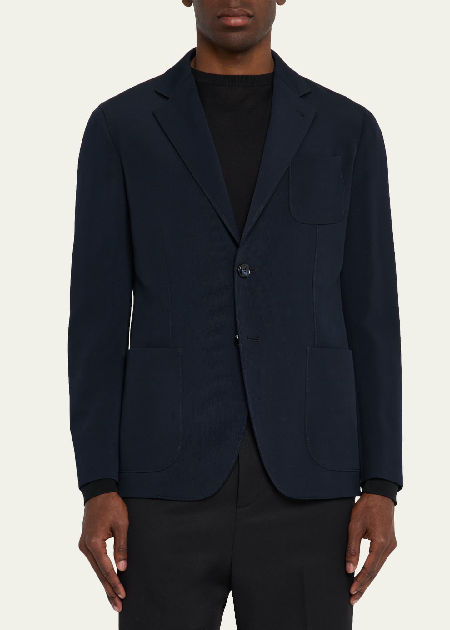 Giorgio Armani Men's Upton Patch-Pocket Sport Coat Image 4 of 8
