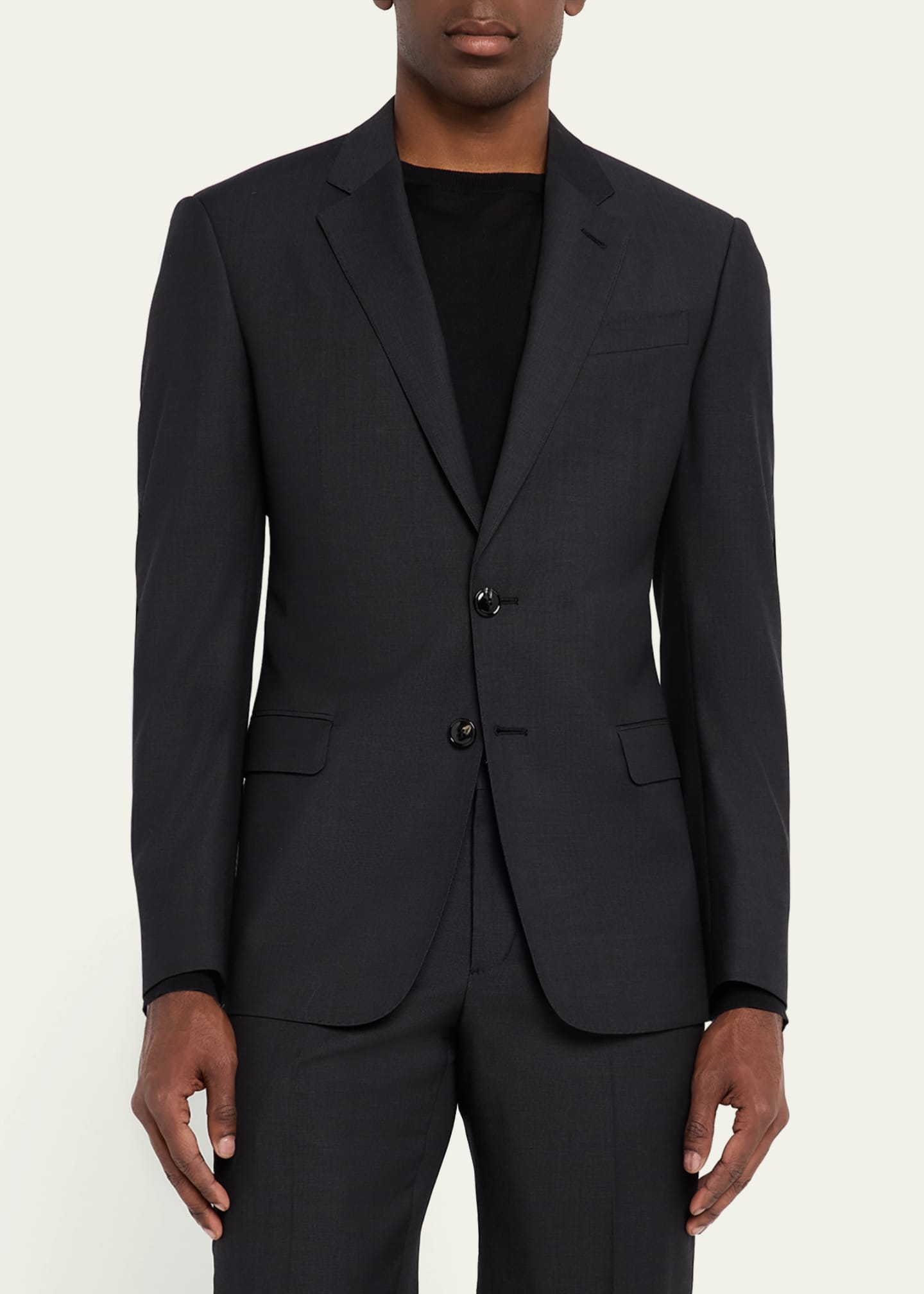 Giorgio Armani Men's Pinpoint Twill Suit Image 4 of 8