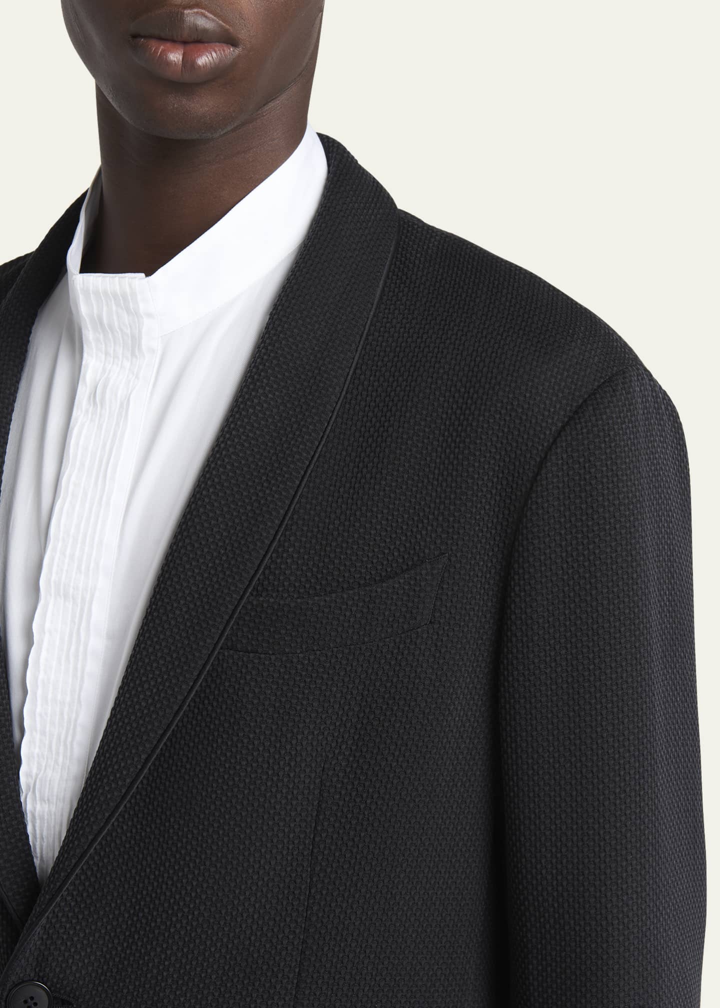 Giorgio Armani Men's Honeycomb Shawl Sport Coat Image 5 of 5