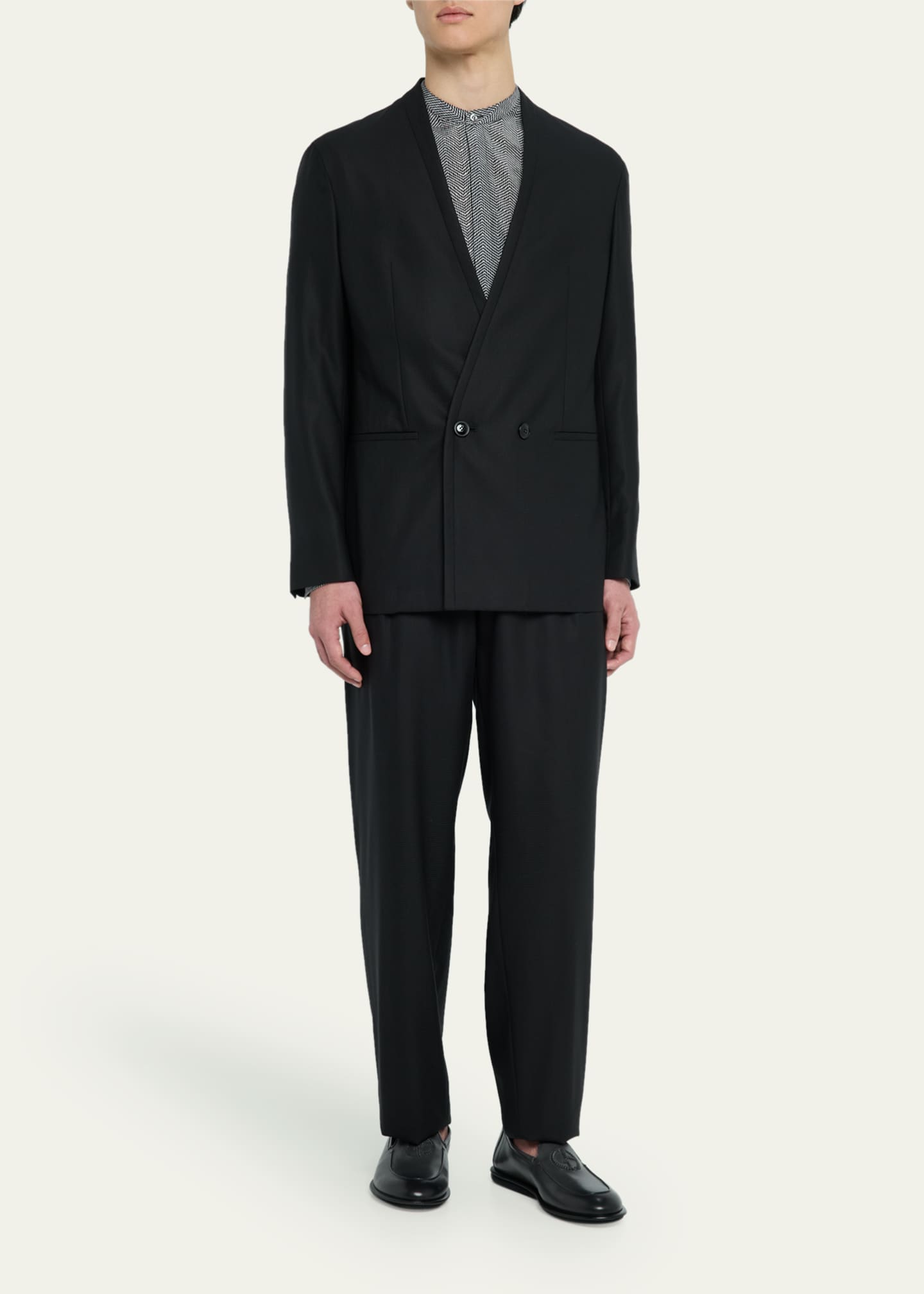 Giorgio Armani Men's Upton Double-Breasted Suit Image 2 of 8