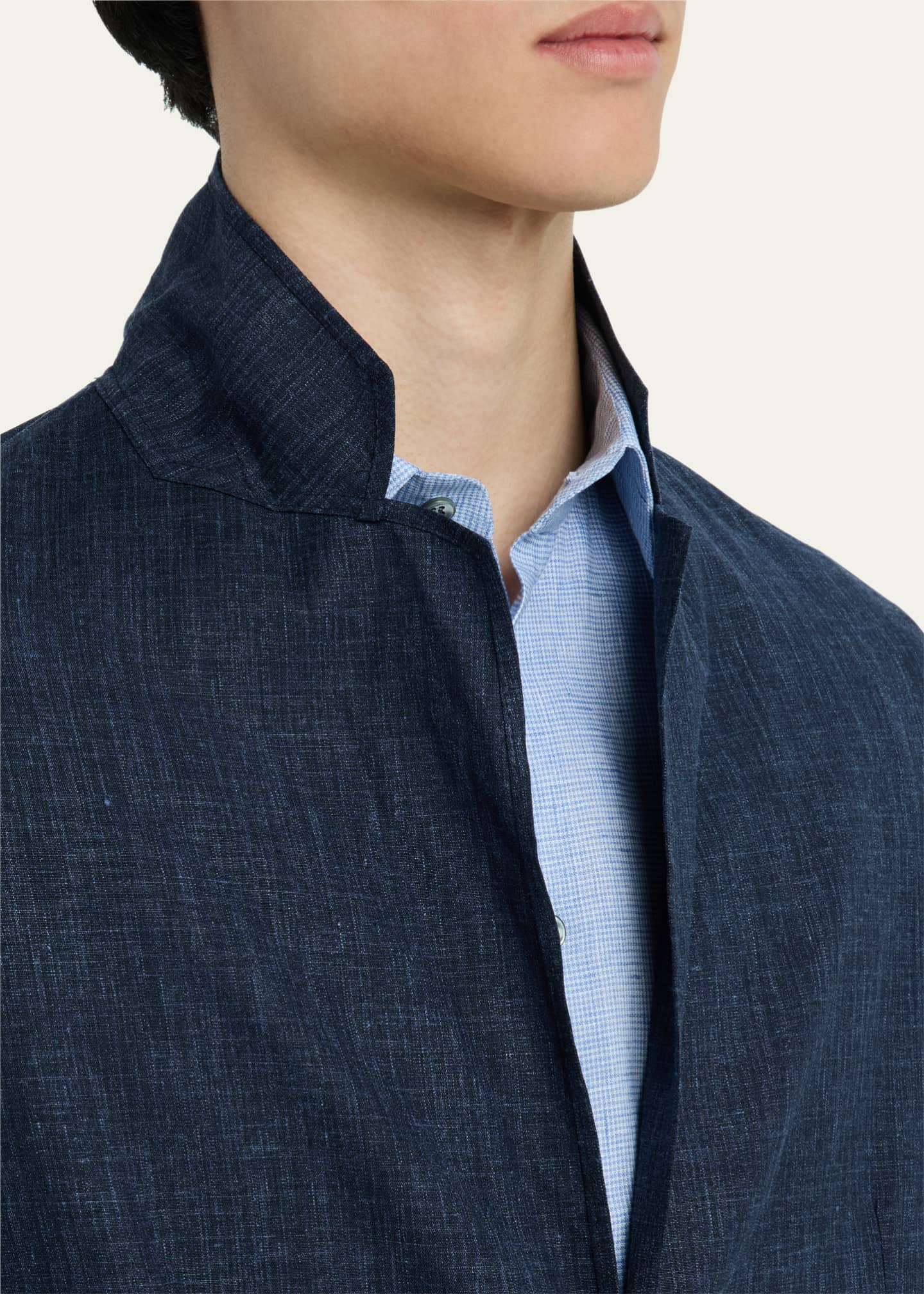 Giorgio Armani Men's Wool-Silk Melange Sport Coat Image 7 of 8