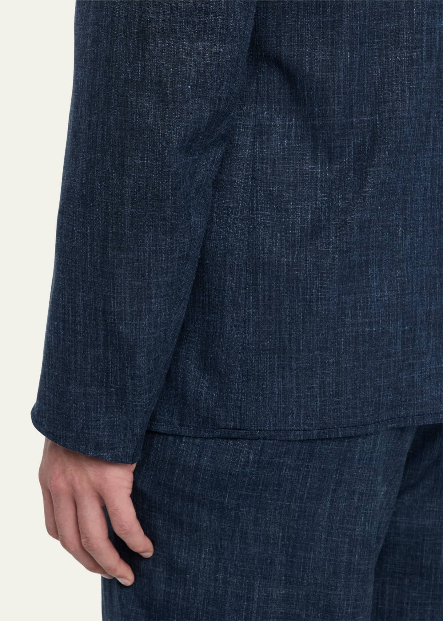 Giorgio Armani Men's Wool-Silk Melange Sport Coat Image 8 of 8