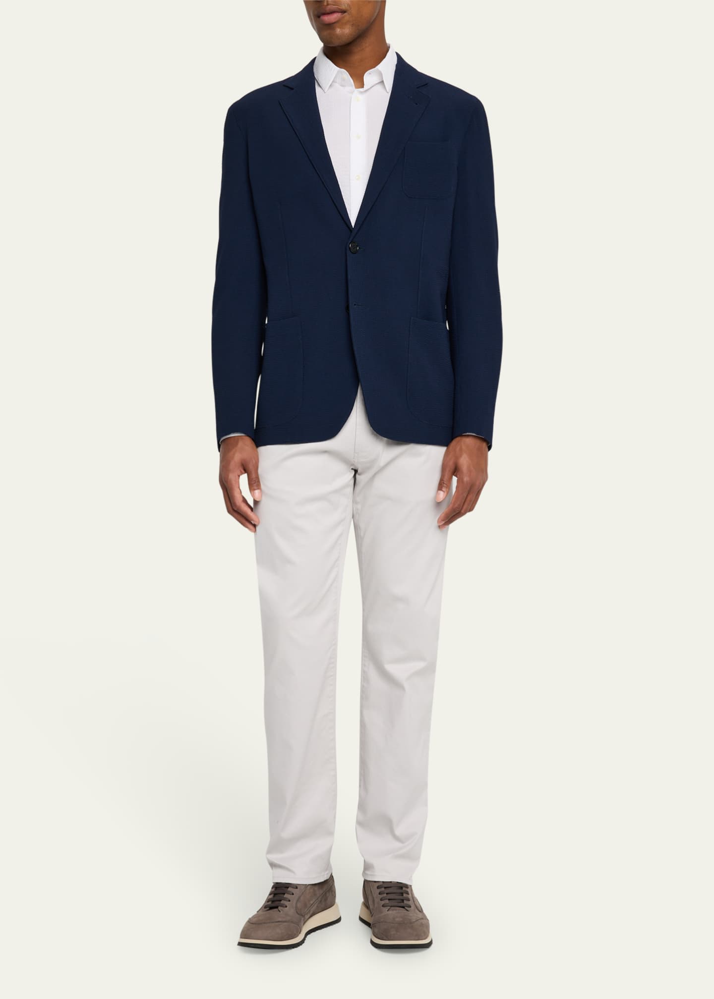 Giorgio Armani Men's Upton Seersucker Sport Coat Image 2 of 8