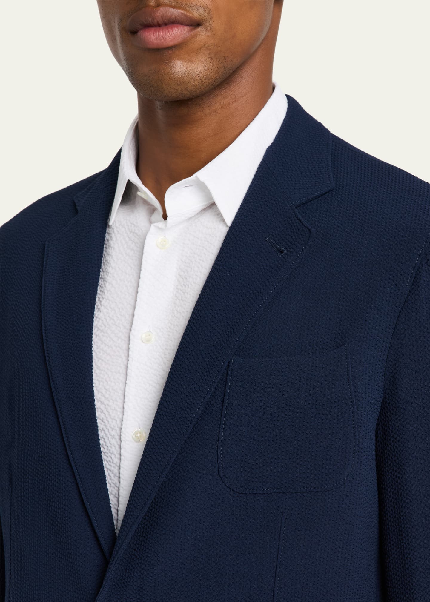 Giorgio Armani Men's Upton Seersucker Sport Coat Image 5 of 8