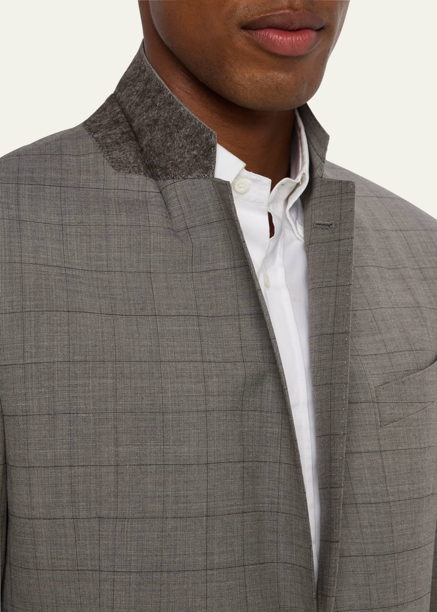 Giorgio Armani Men's Windowpane Suit Image 8 of 8