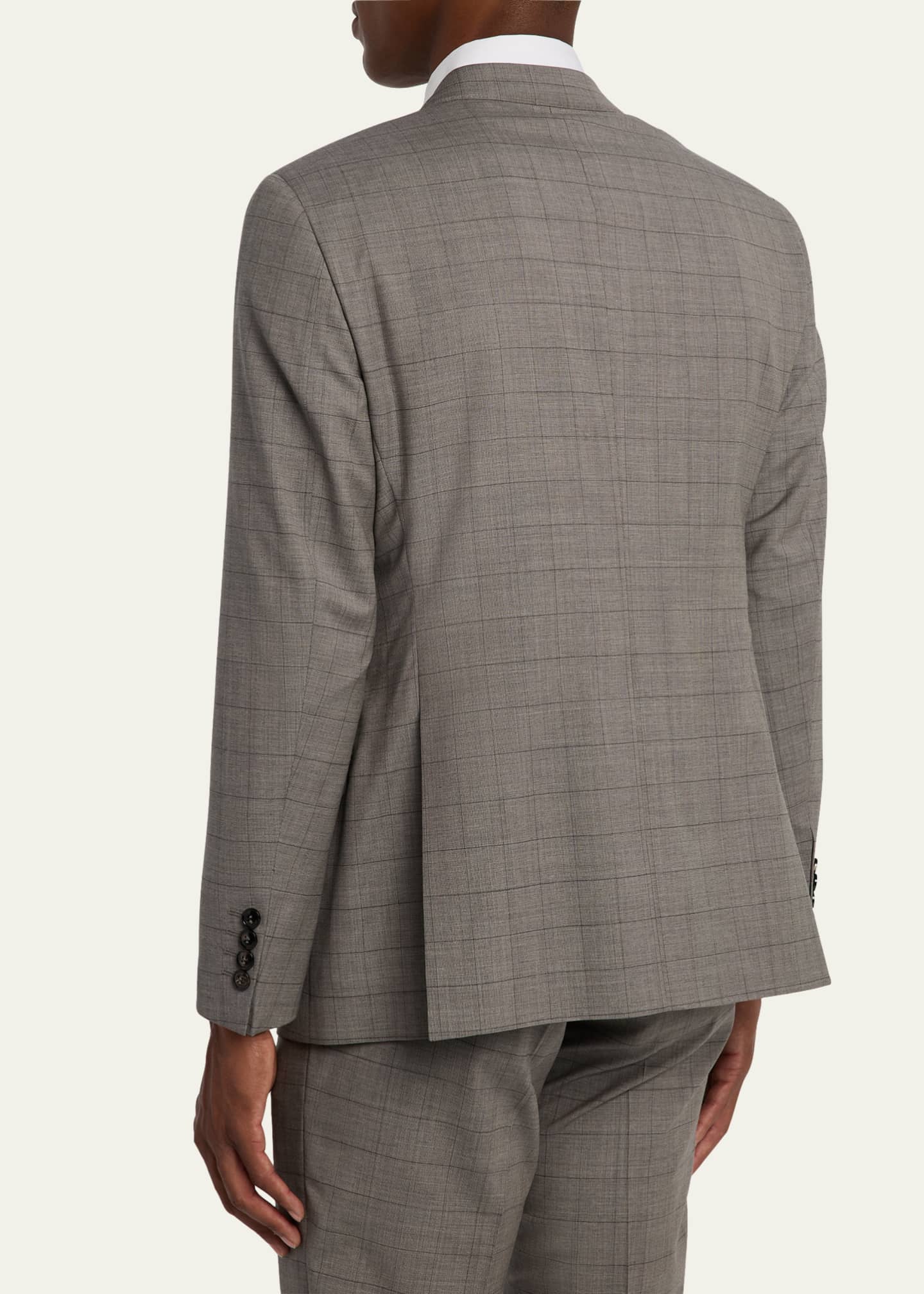 Giorgio Armani Men's Windowpane Suit Image 5 of 8