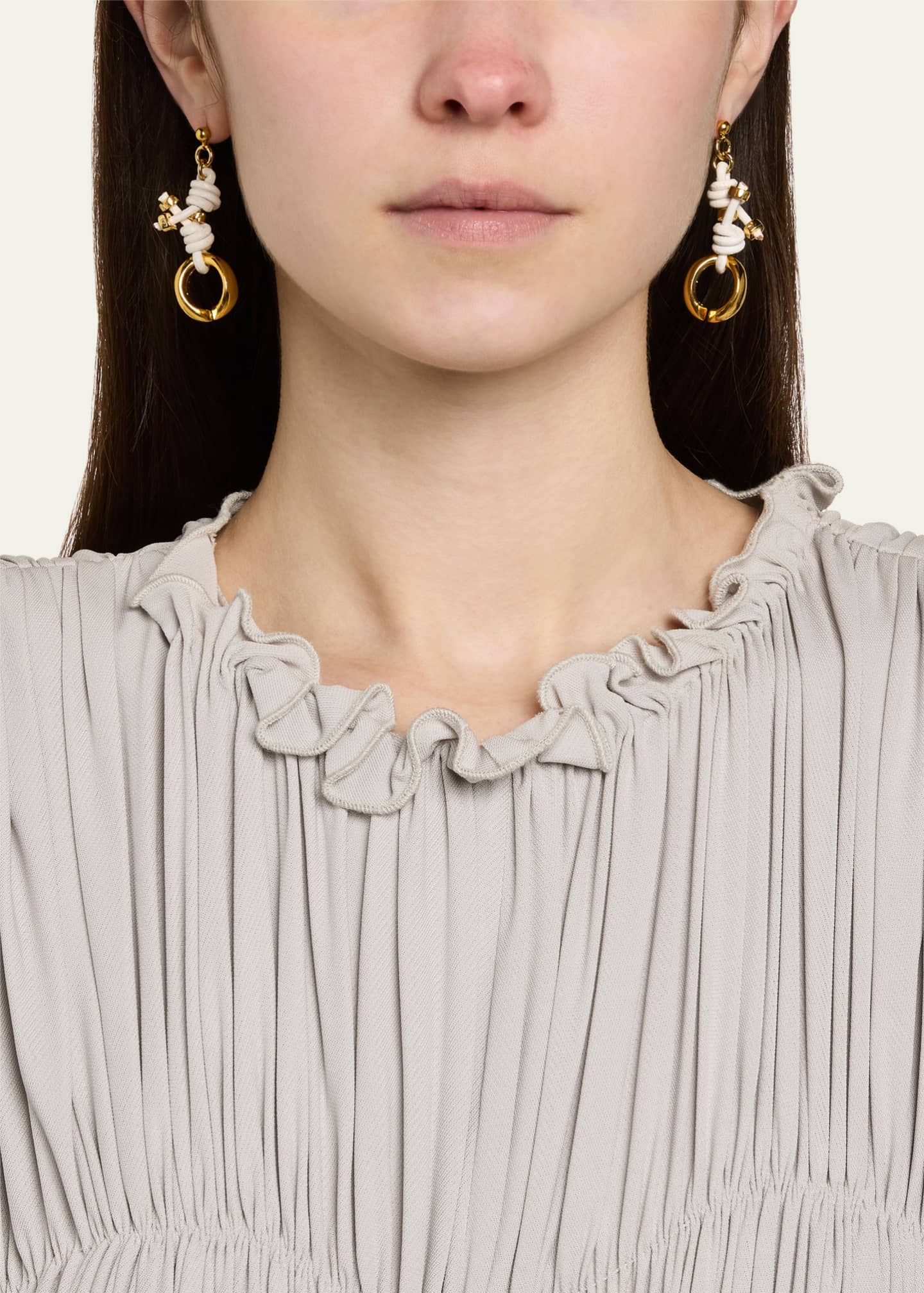TOHUM Design Mali Leather Earrings I Image 2 of 4