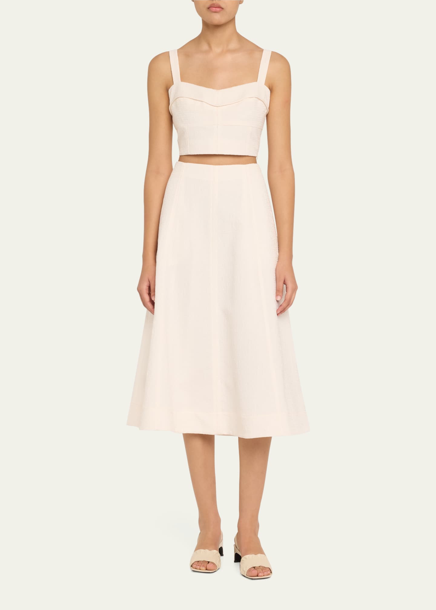 Veronica Beard Fellini Textured A-Line Skirt Image 2 of 5