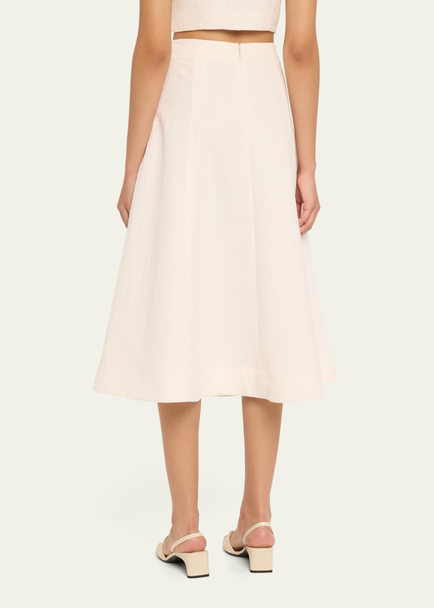 Veronica Beard Fellini Textured A-Line Skirt Image 3 of 5