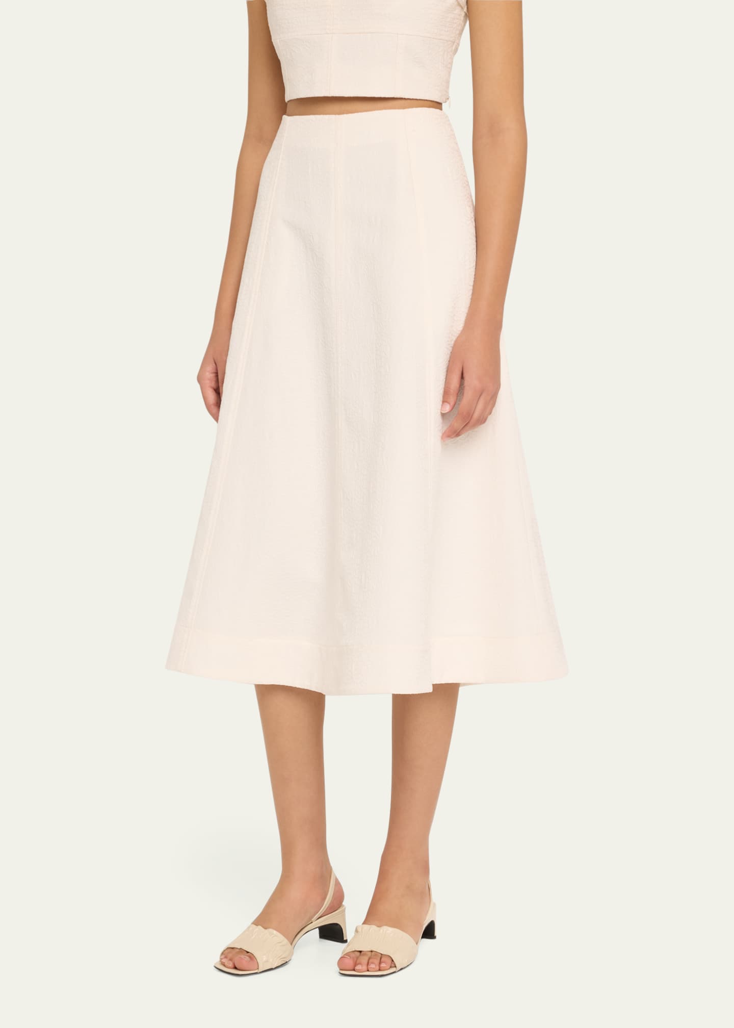 Veronica Beard Fellini Textured A-Line Skirt Image 4 of 5