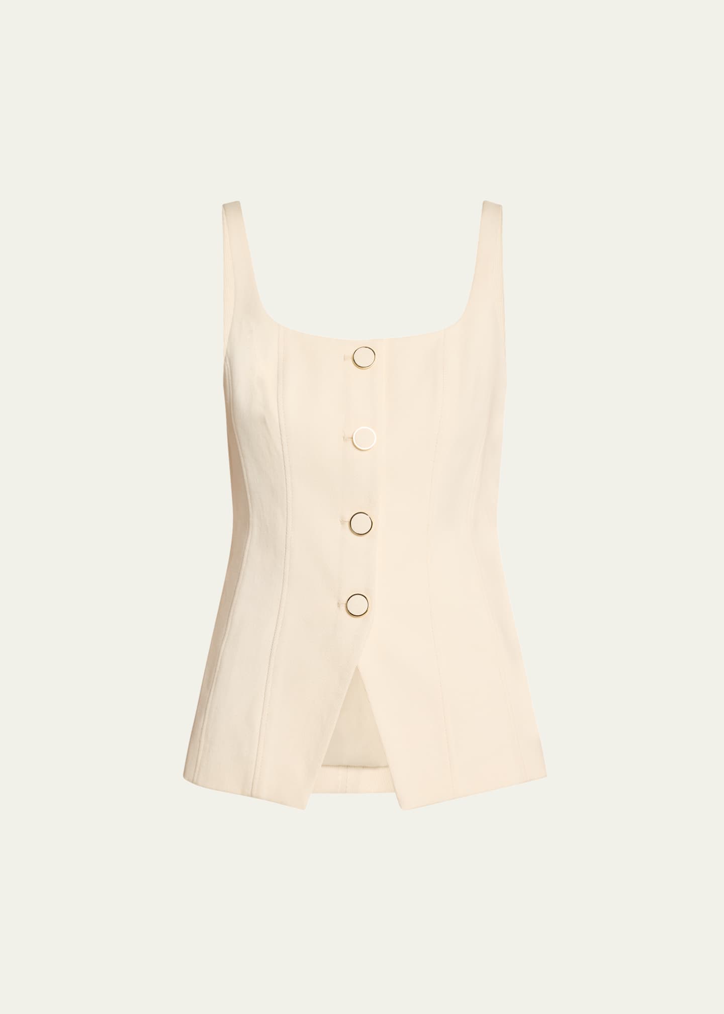 Veronica Beard Liana Fitted Sleeveless Top Image 1 of 5