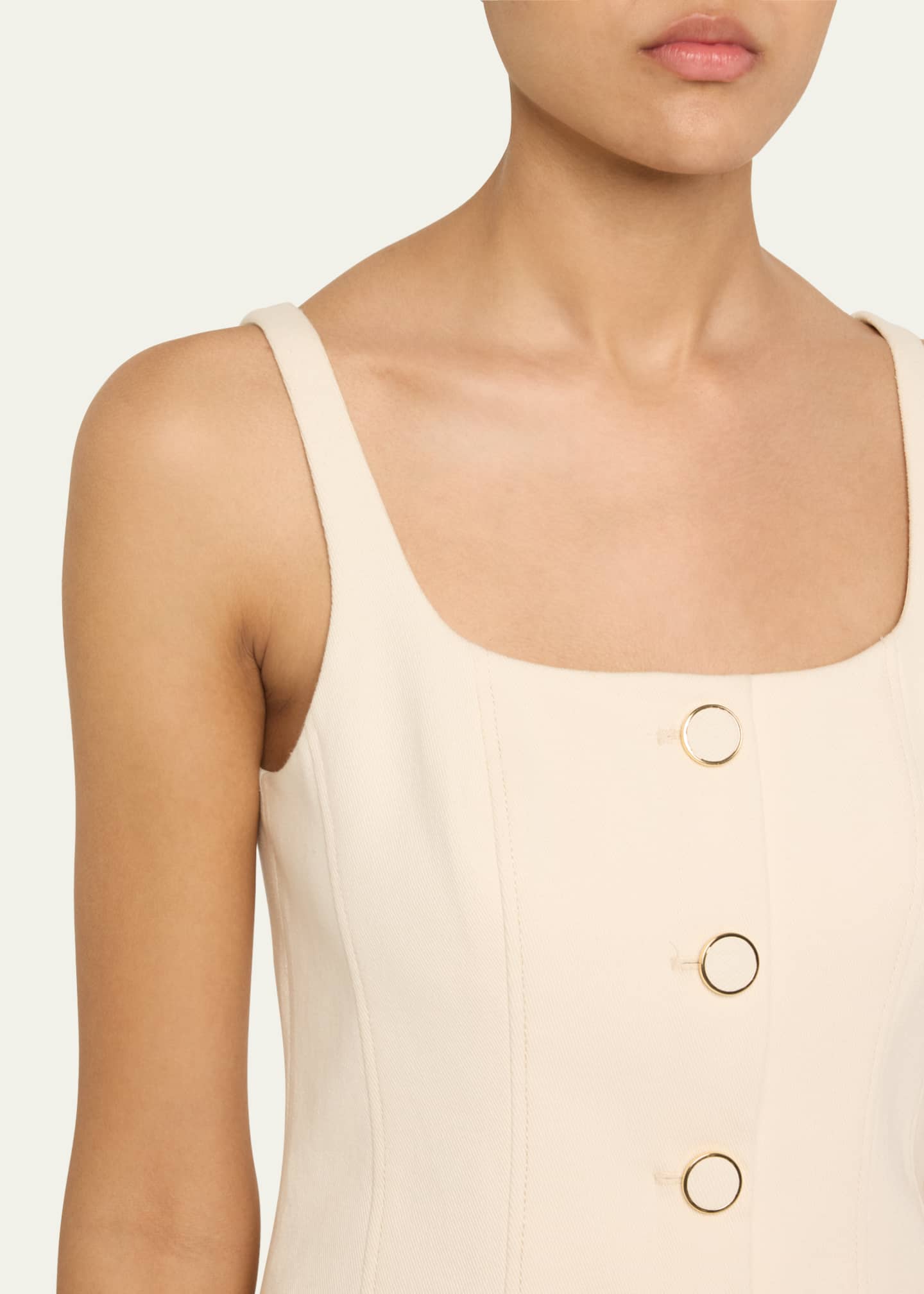 Veronica Beard Liana Fitted Sleeveless Top Image 5 of 5