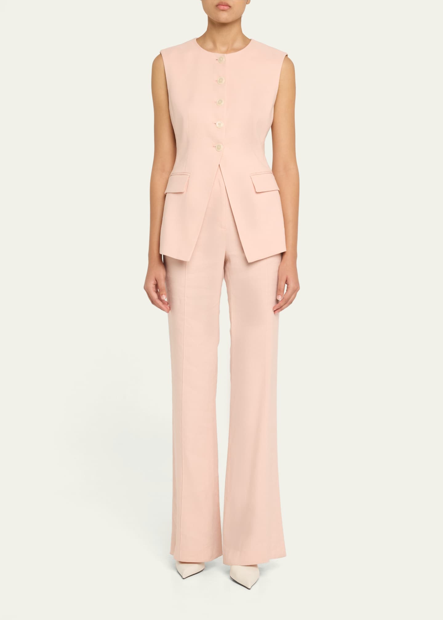 Veronica Beard Komi Linen Pants Image 2 of 5