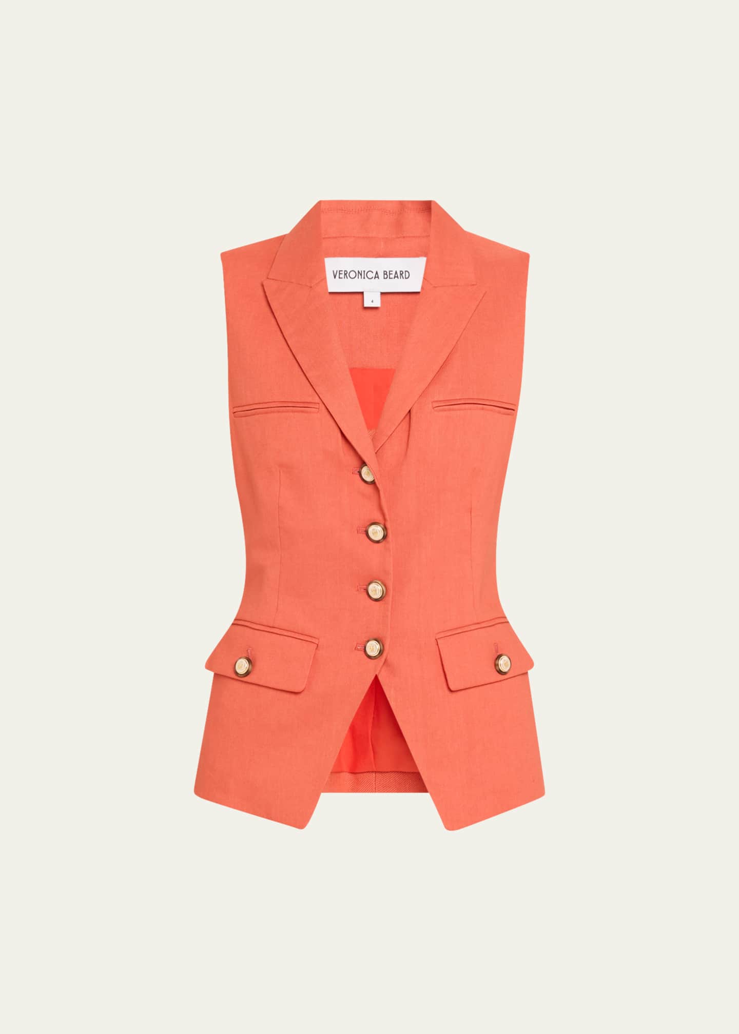 Veronica Beard Benny Tailored Vest Image 1 of 5