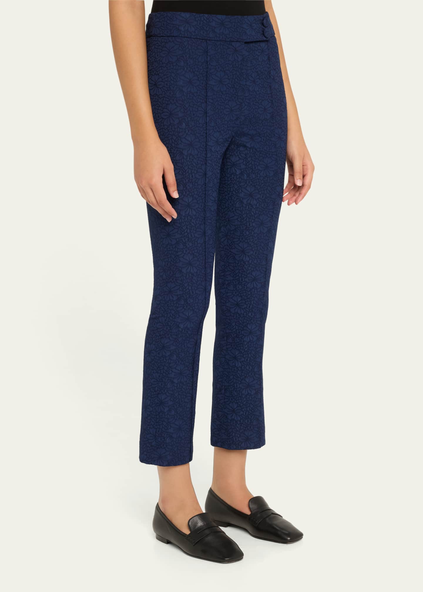Veronica Beard Dell Floral Tailored Trousers Image 4 of 5
