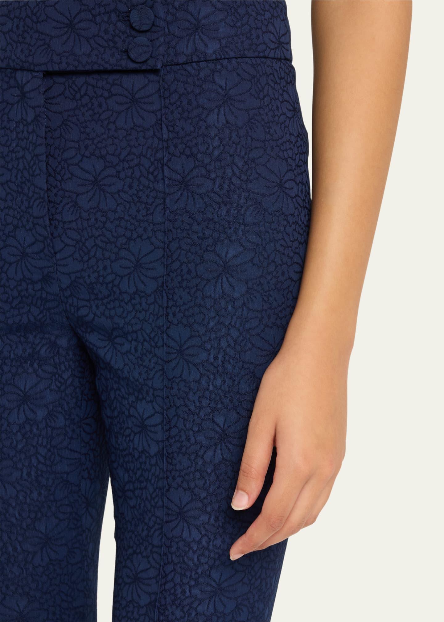 Veronica Beard Dell Floral Tailored Trousers Image 5 of 5