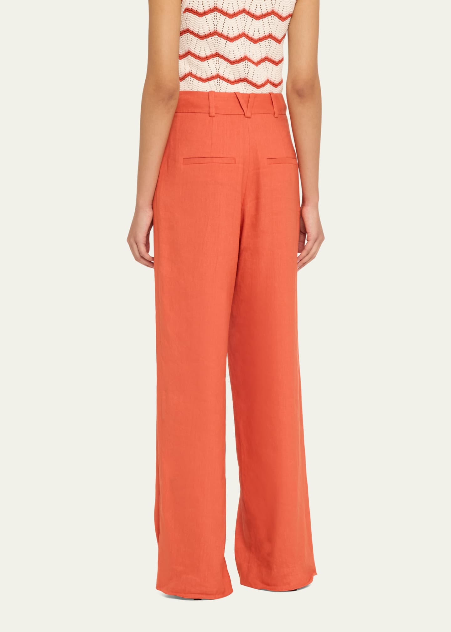 Veronica Beard Heyser Wide-Leg Pants Image 3 of 5