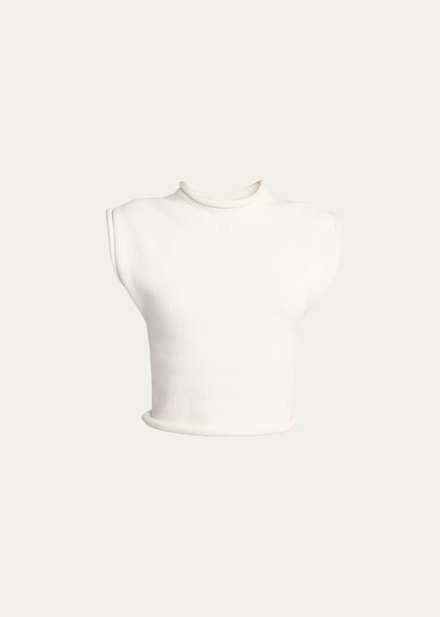 Courreges Rolled Hem Knit Top Image 1 of 5