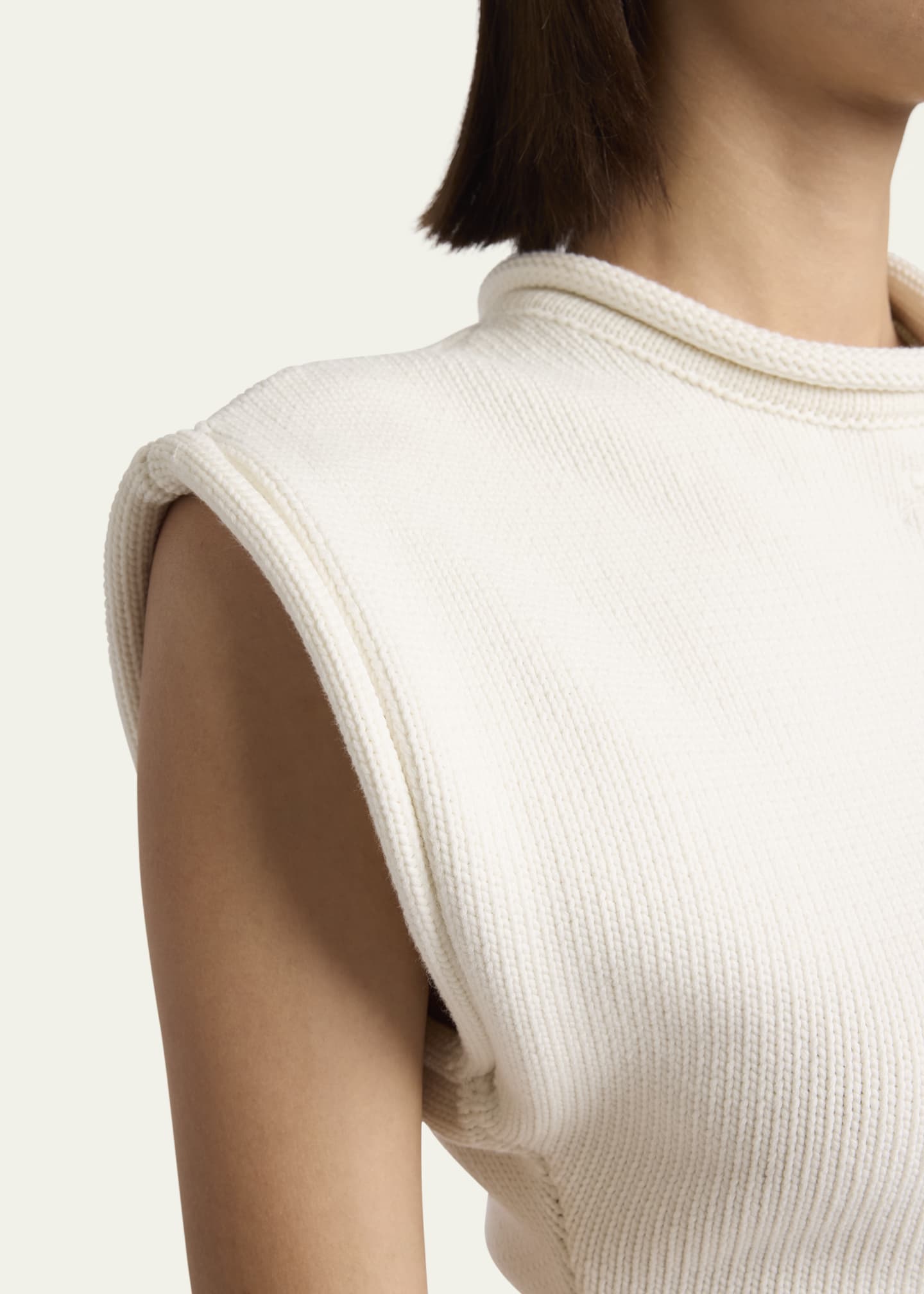 Courreges Rolled Hem Knit Top Image 5 of 5