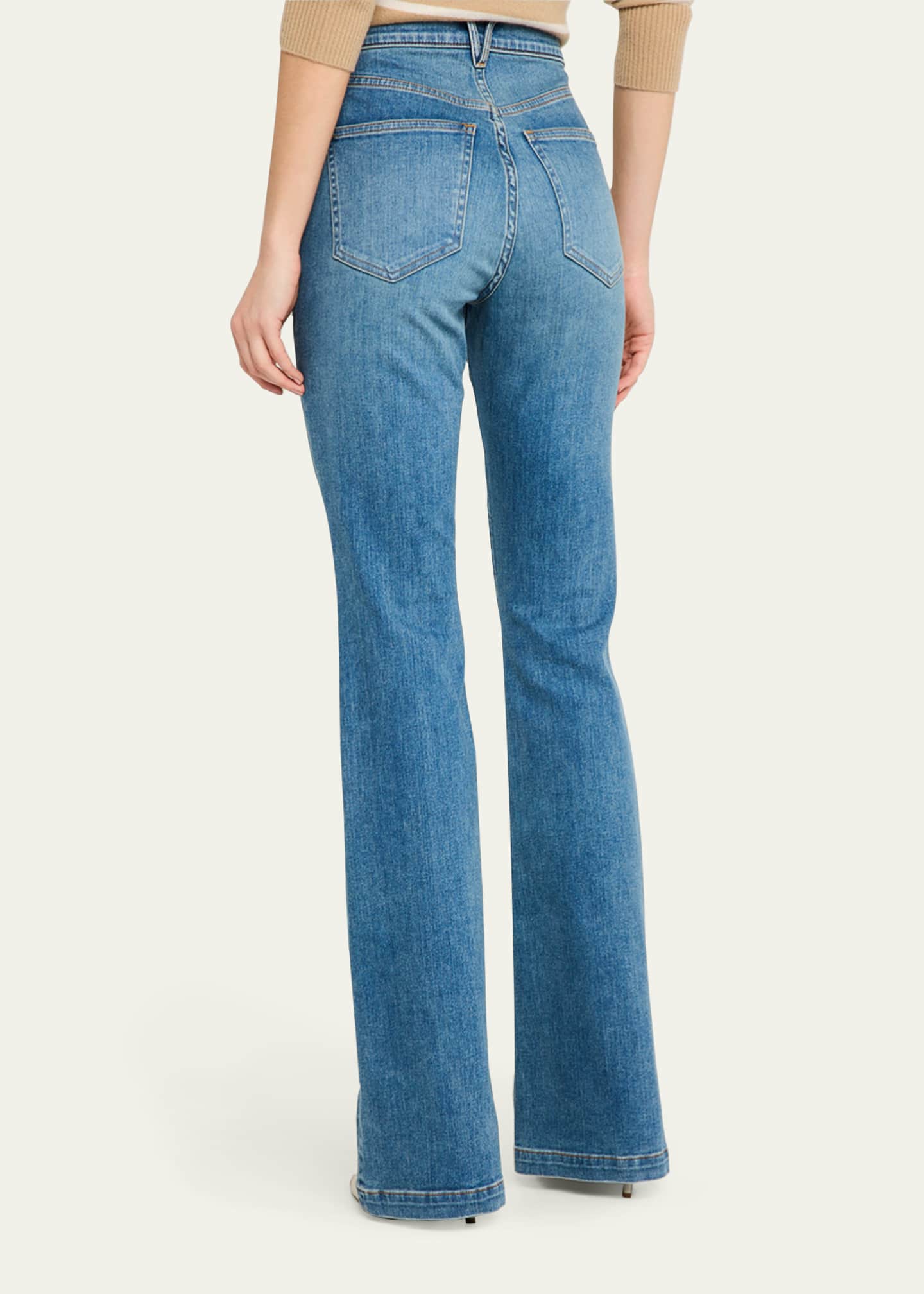 Veronica Beard Beverly High-Rise Skinny Flare Jeans Image 3 of 4