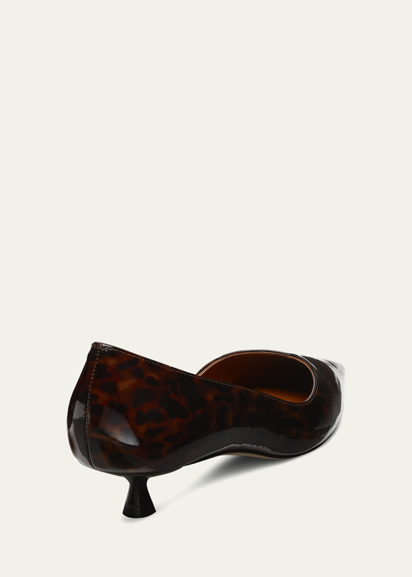 Stuart Weitzman Eva Tortoiseshell Kitten-Heel Pumps Image 3 of 4