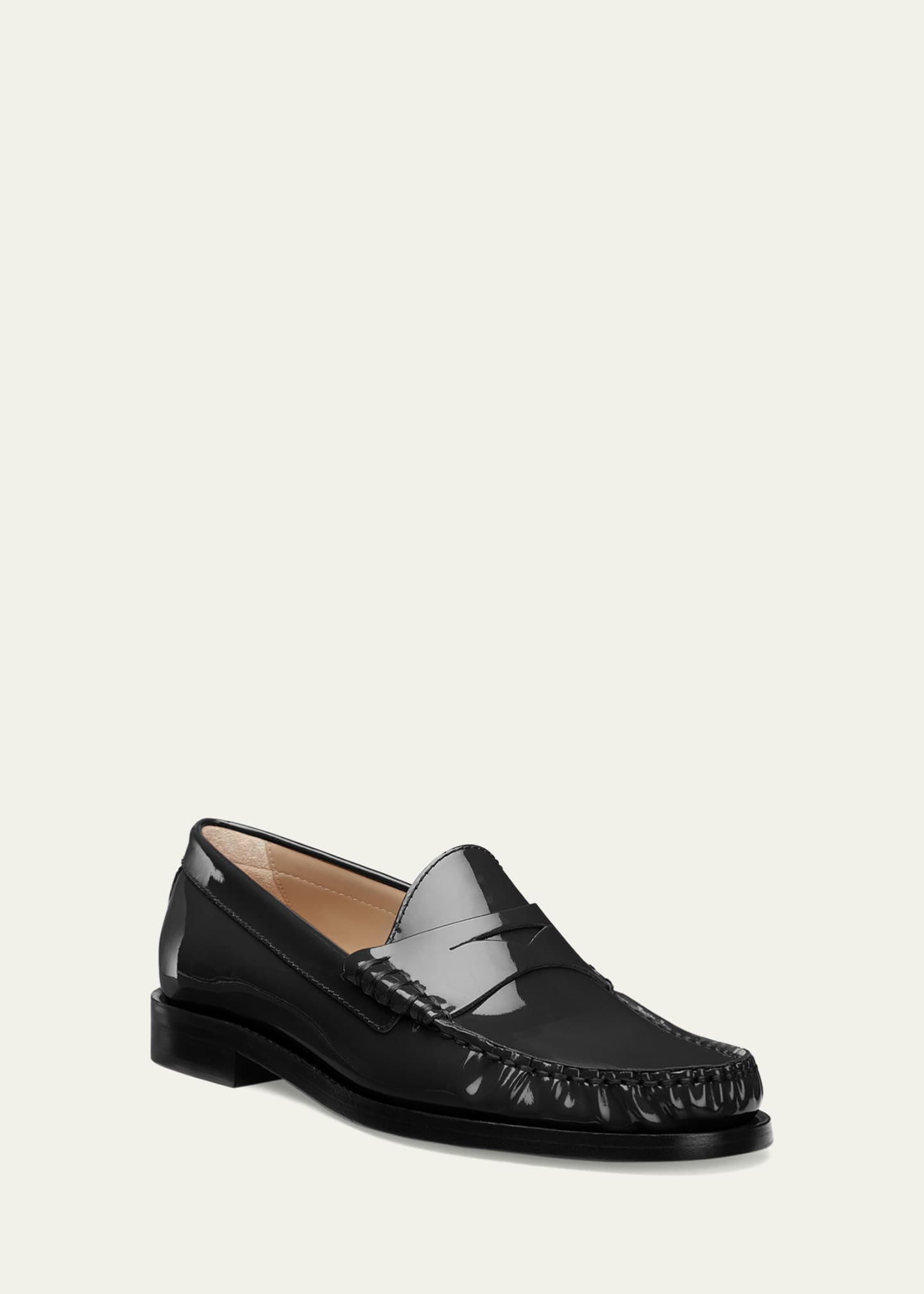 Stuart Weitzman Lottie Patent Penny Loafers Image 2 of 6