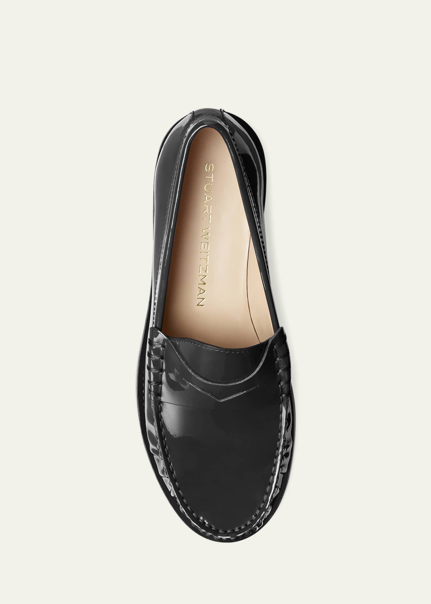 Stuart Weitzman Lottie Patent Penny Loafers Image 6 of 6