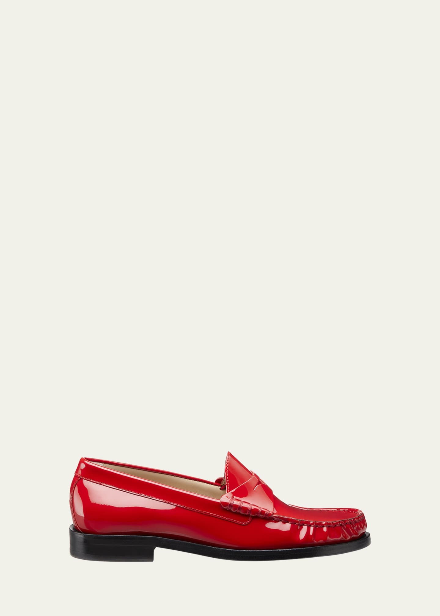 Stuart Weitzman Lottie Patent Penny Loafers Image 1 of 6