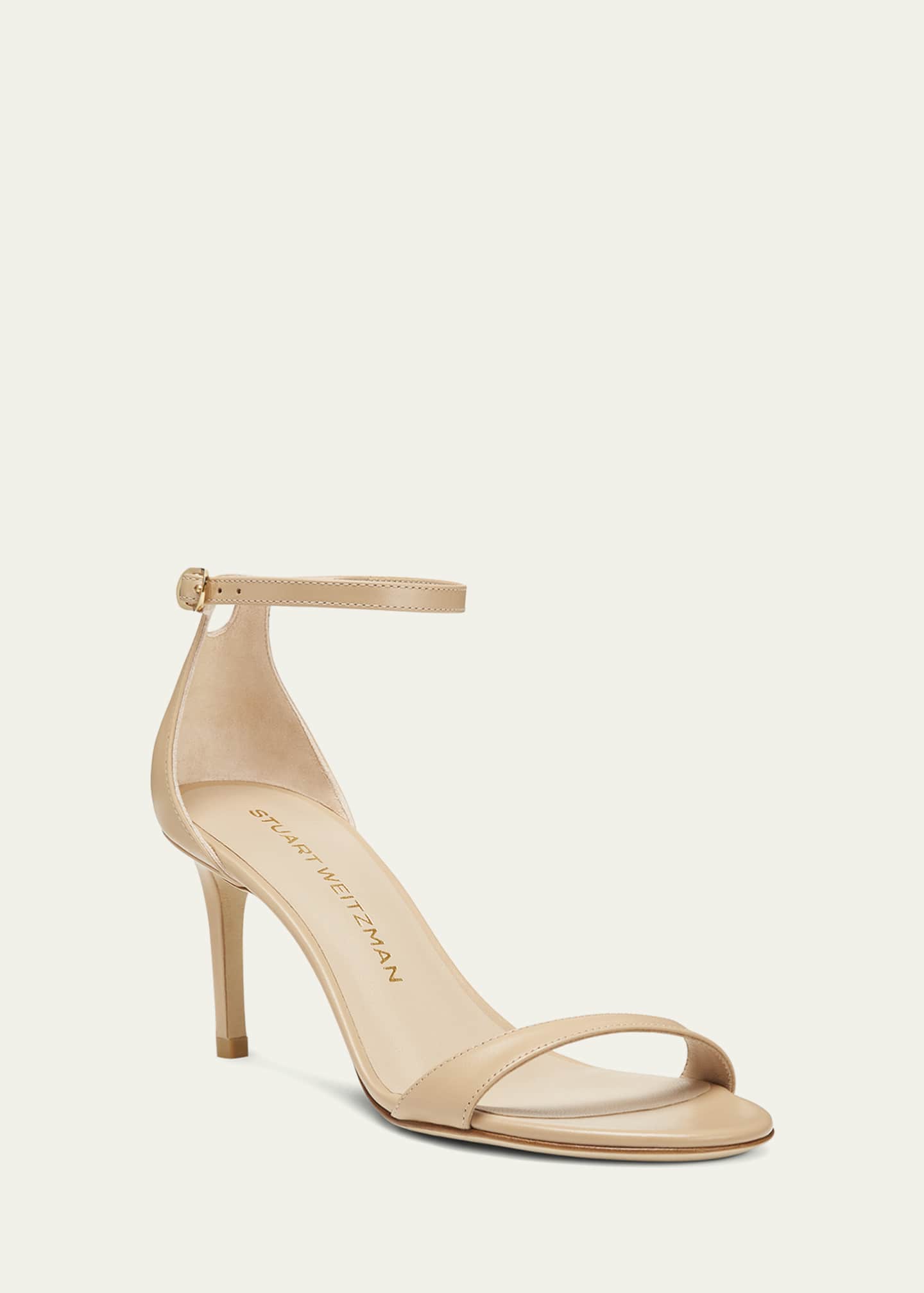 Nudist Leather Ankle-Strap Sandals