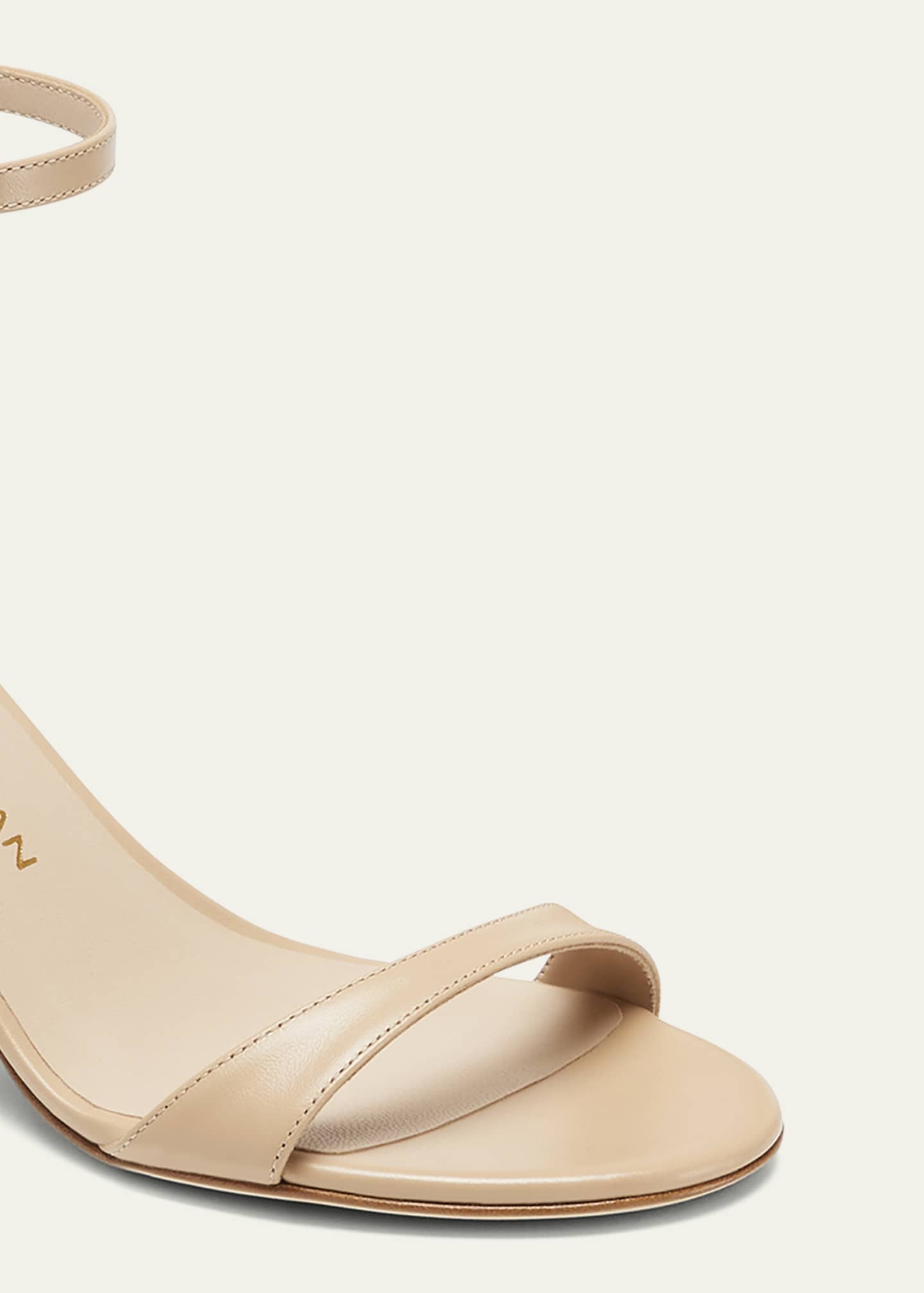 Nudist Leather Ankle-Strap Sandals