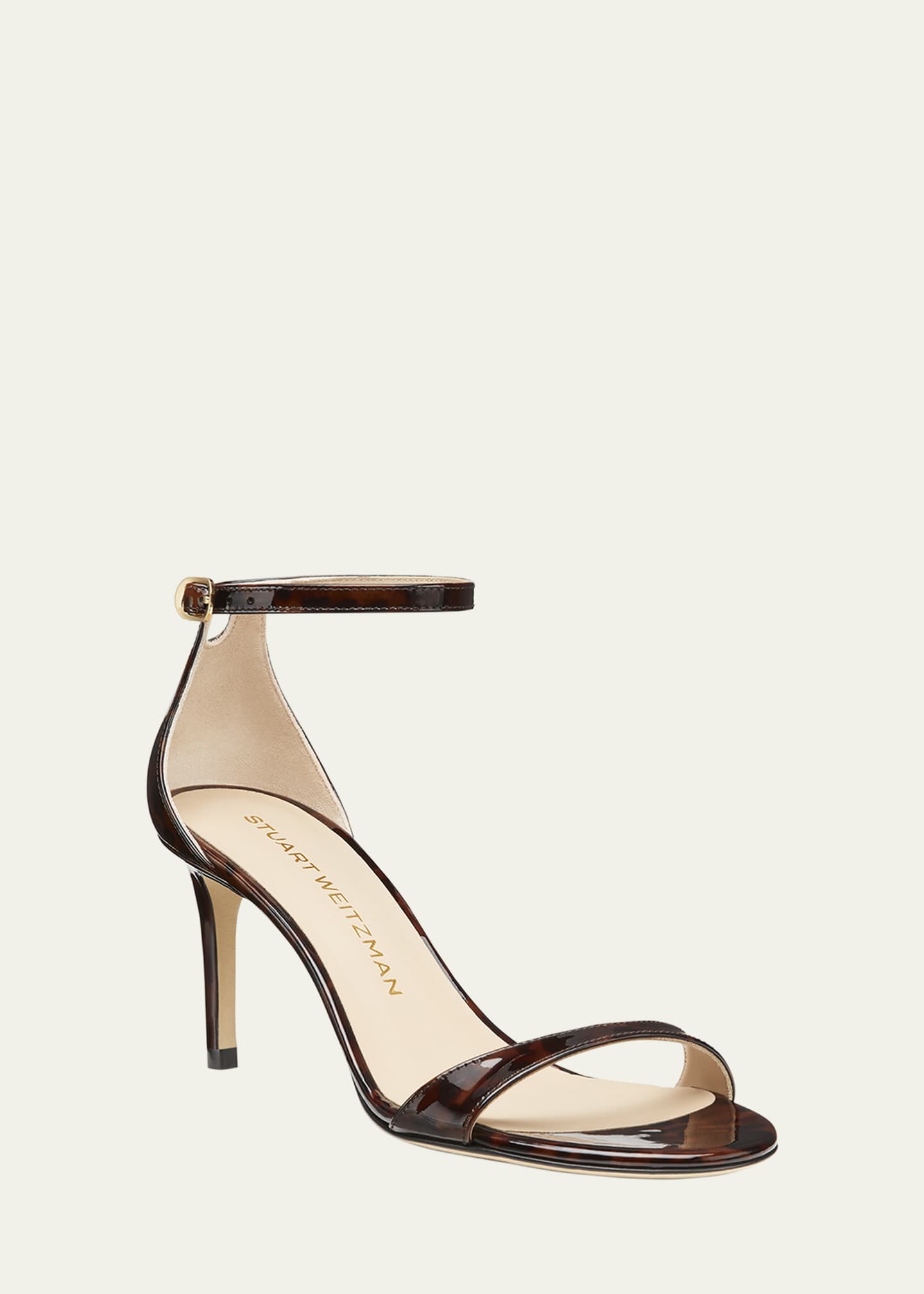 Stuart Weitzman Nudist Tortoiseshell Ankle-Strap Sandals Image 2 of 4
