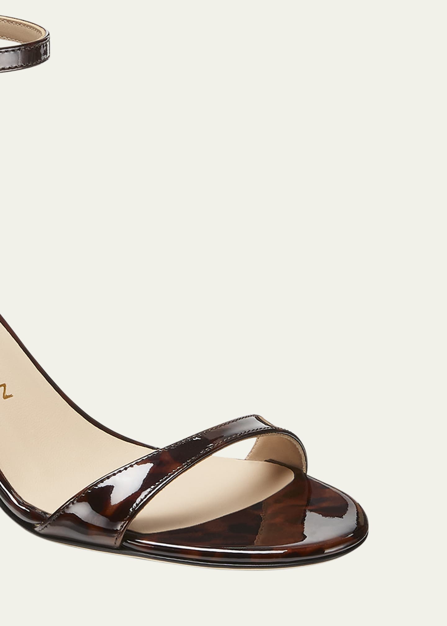 Stuart Weitzman Nudist Tortoiseshell Ankle-Strap Sandals Image 4 of 4