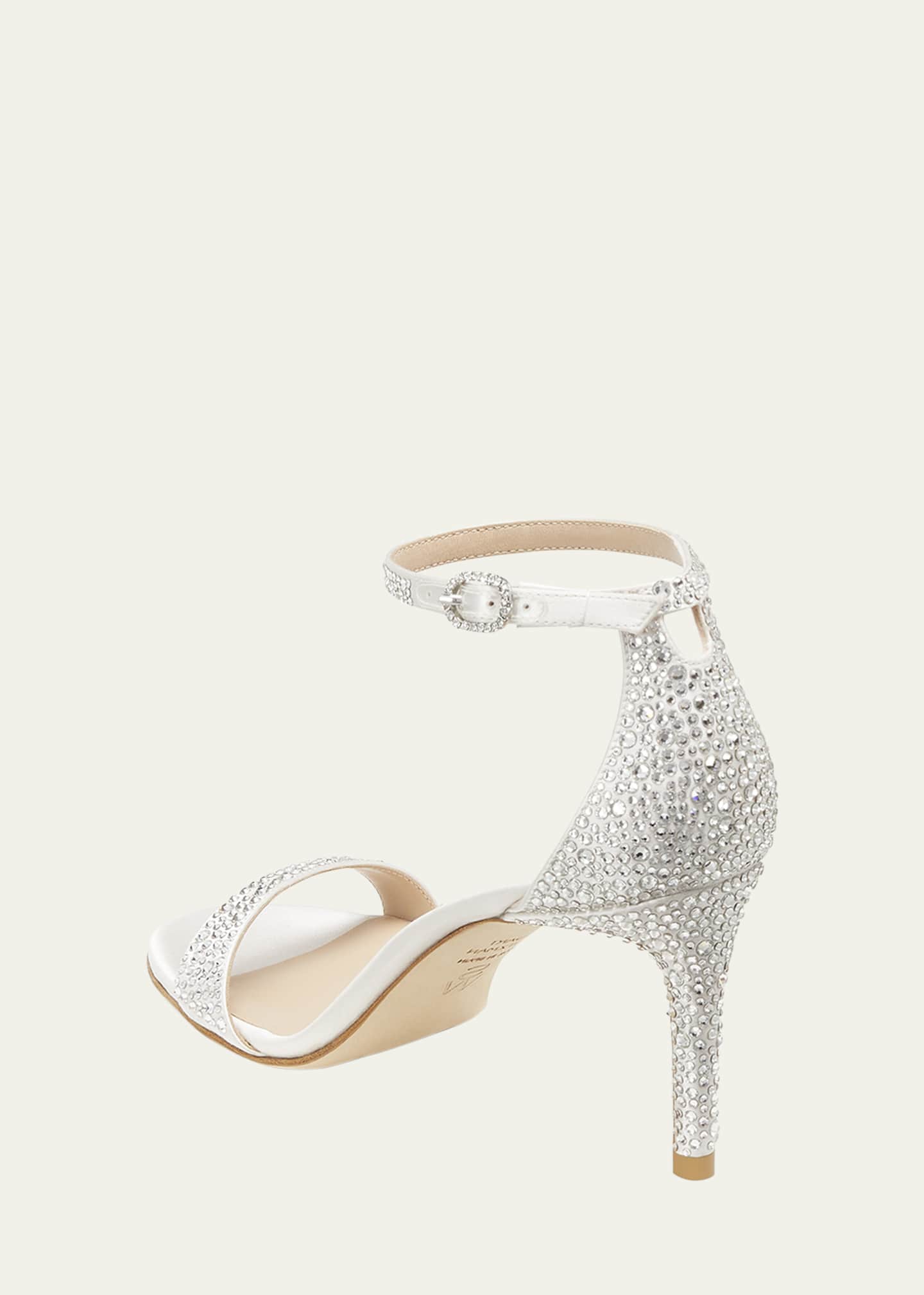 Stuart Weitzman Nudist Embellished Ankle-Strap Sandals Image 3 of 4