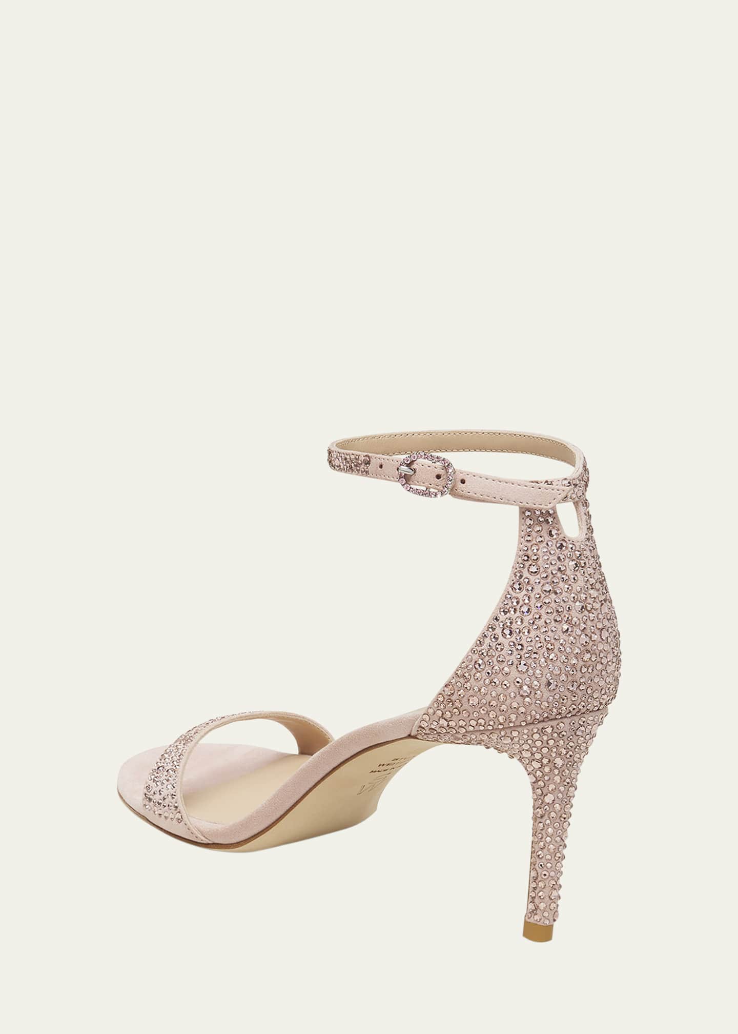 Stuart Weitzman Nudist Embellished Ankle-Strap Sandals Image 3 of 3