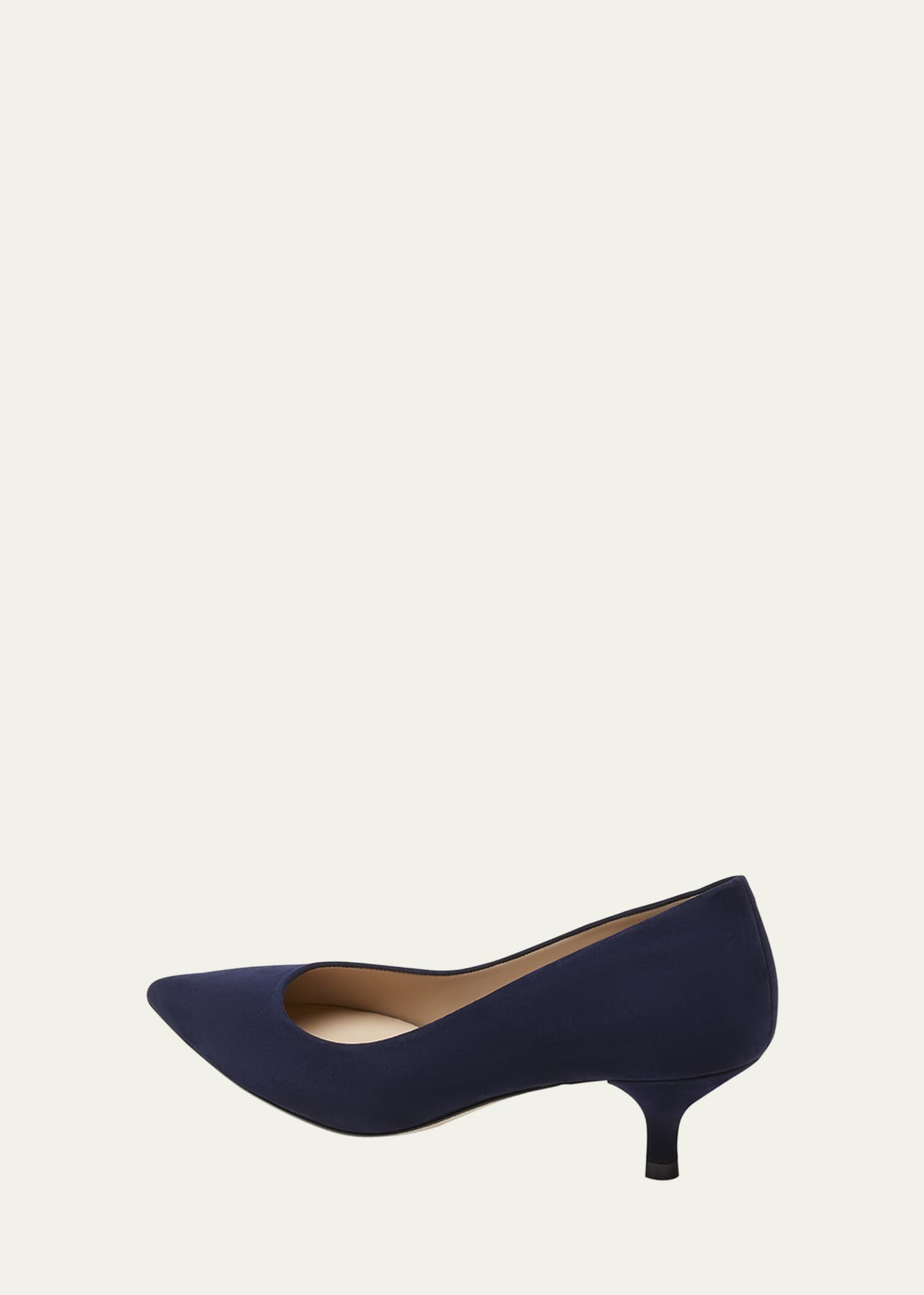Stuart Suede Kitten Pumps