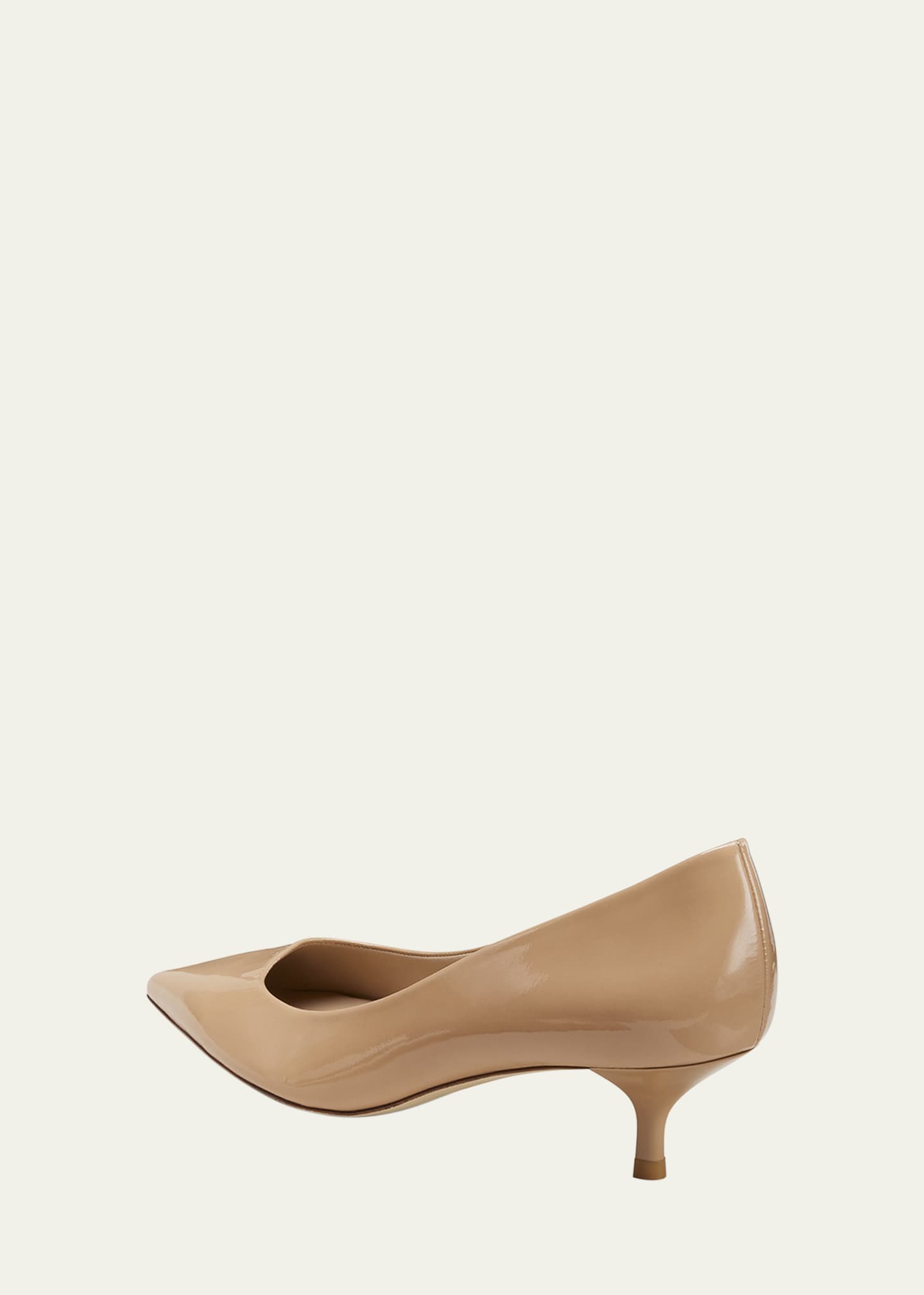 Stuart Weitzman Stuart Patent Kitten Pumps Image 3 of 3