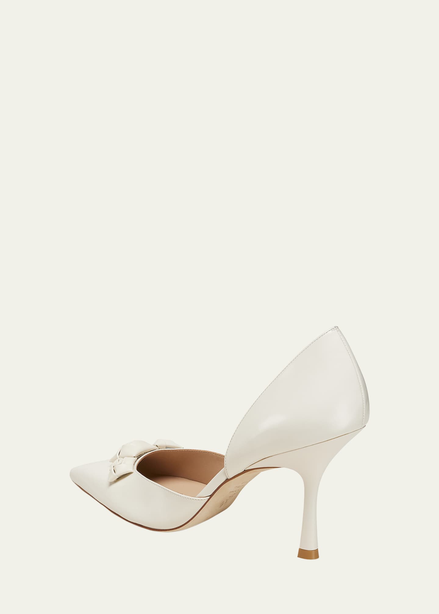 Stuart Weitzman Rosie Pointed Leather Stiletto Pumps Image 3 of 3