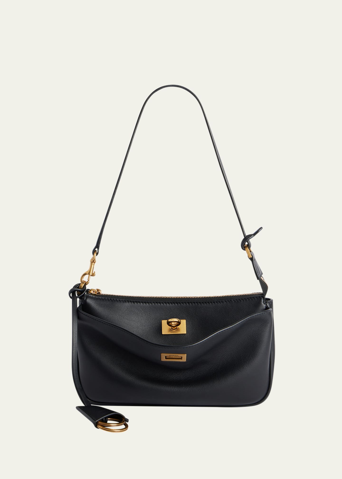 Balenciaga Rodeo Sling Pochette Smooth Leather Shoulder Bag Image 1 of 6